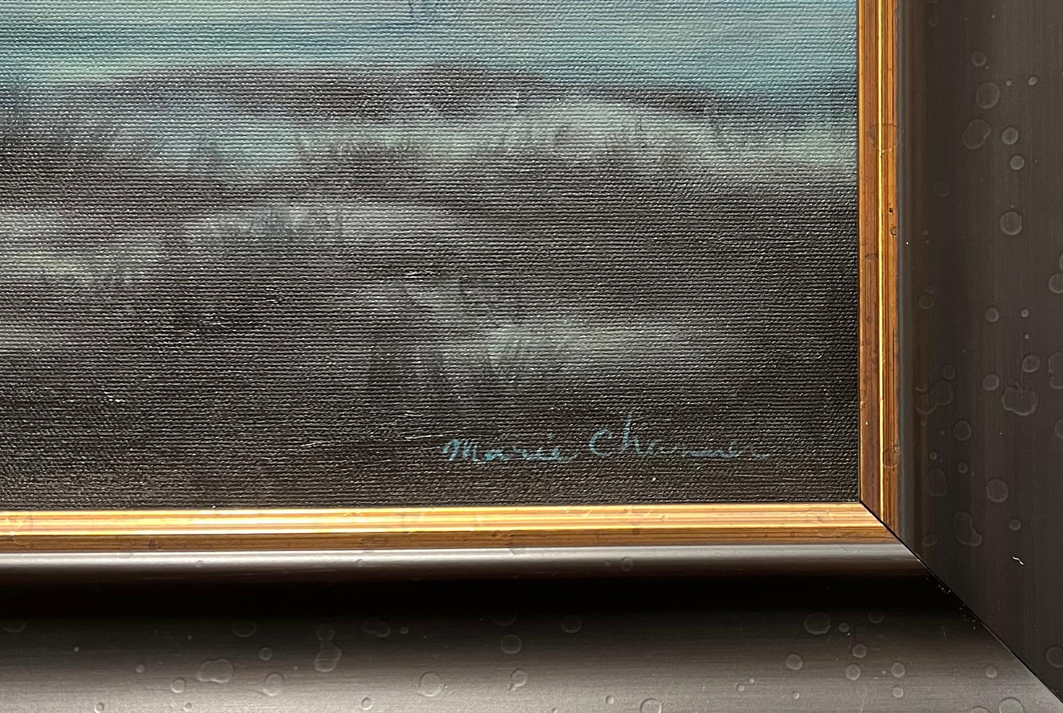 Marie Channer, „“Foggy Morn“, 30x40 Equine-Landschaft, Ölgemälde auf Leinwand im Angebot 6