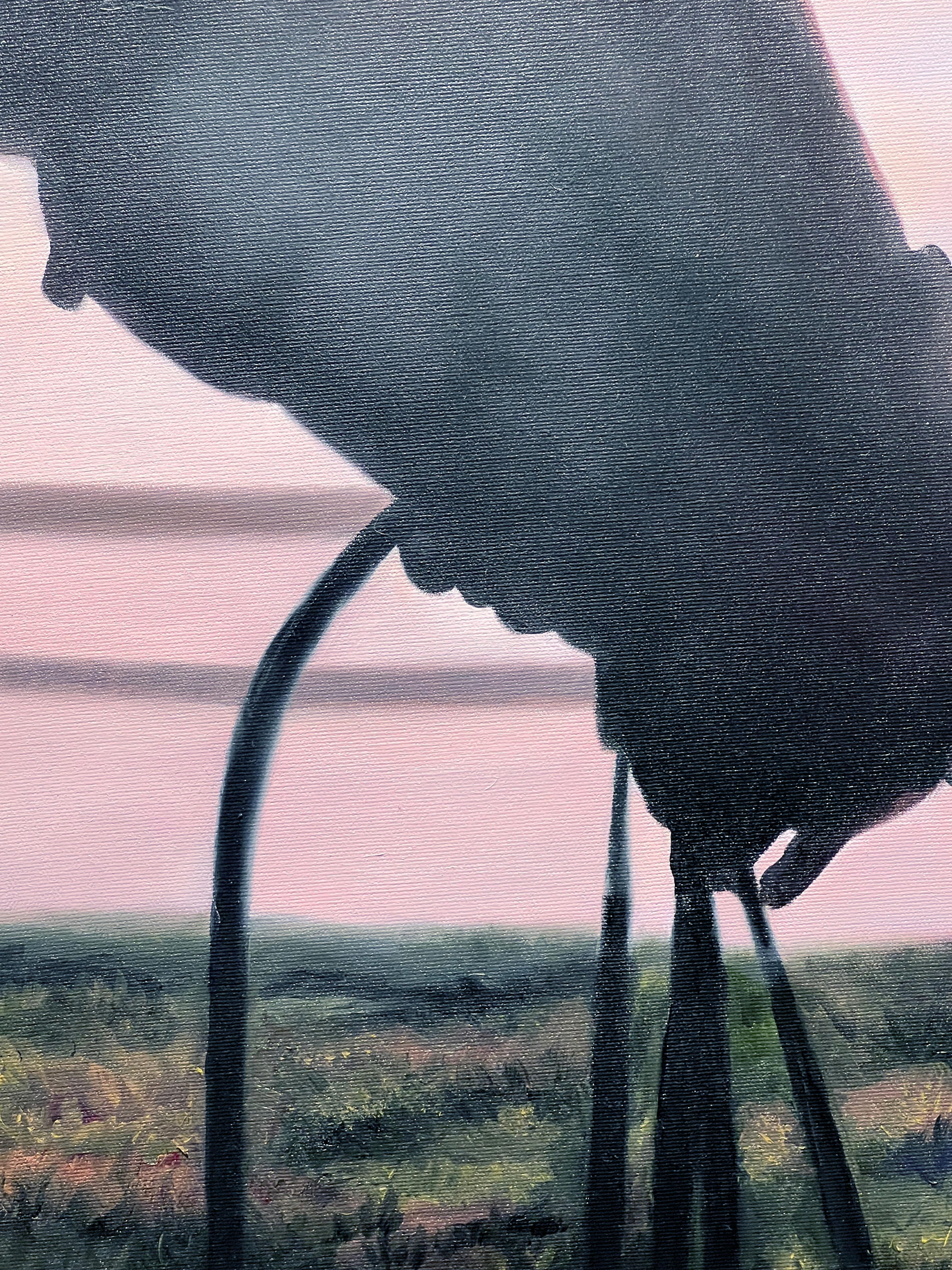 Marie Channer, „'Til Tomorrow“, Ölgemälde mit Pferd und Frau in Silhouette, 30x20  im Angebot 4