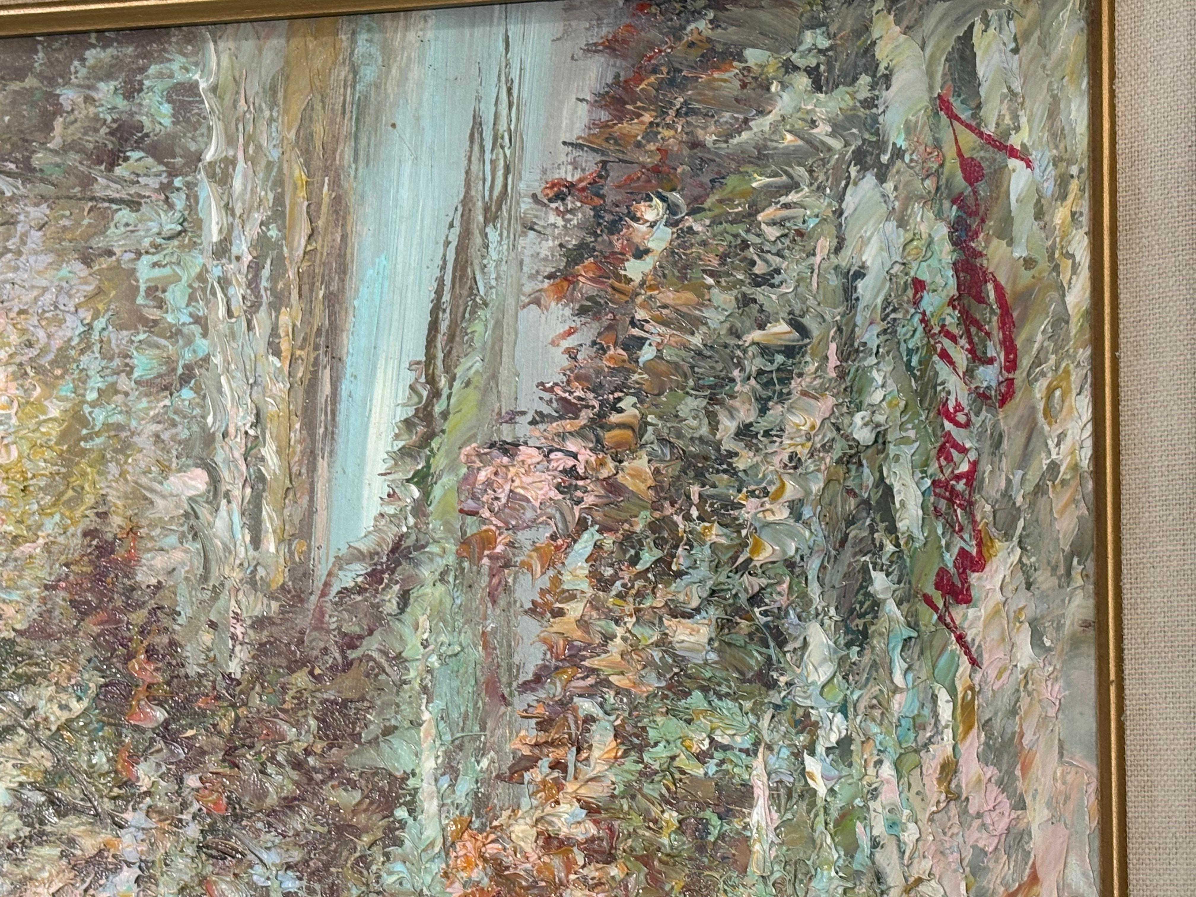 Il s'agit d'une peinture à l'huile originale de Marie Charlot. Le tableau est en bon état. Le cadre mesure 31x27