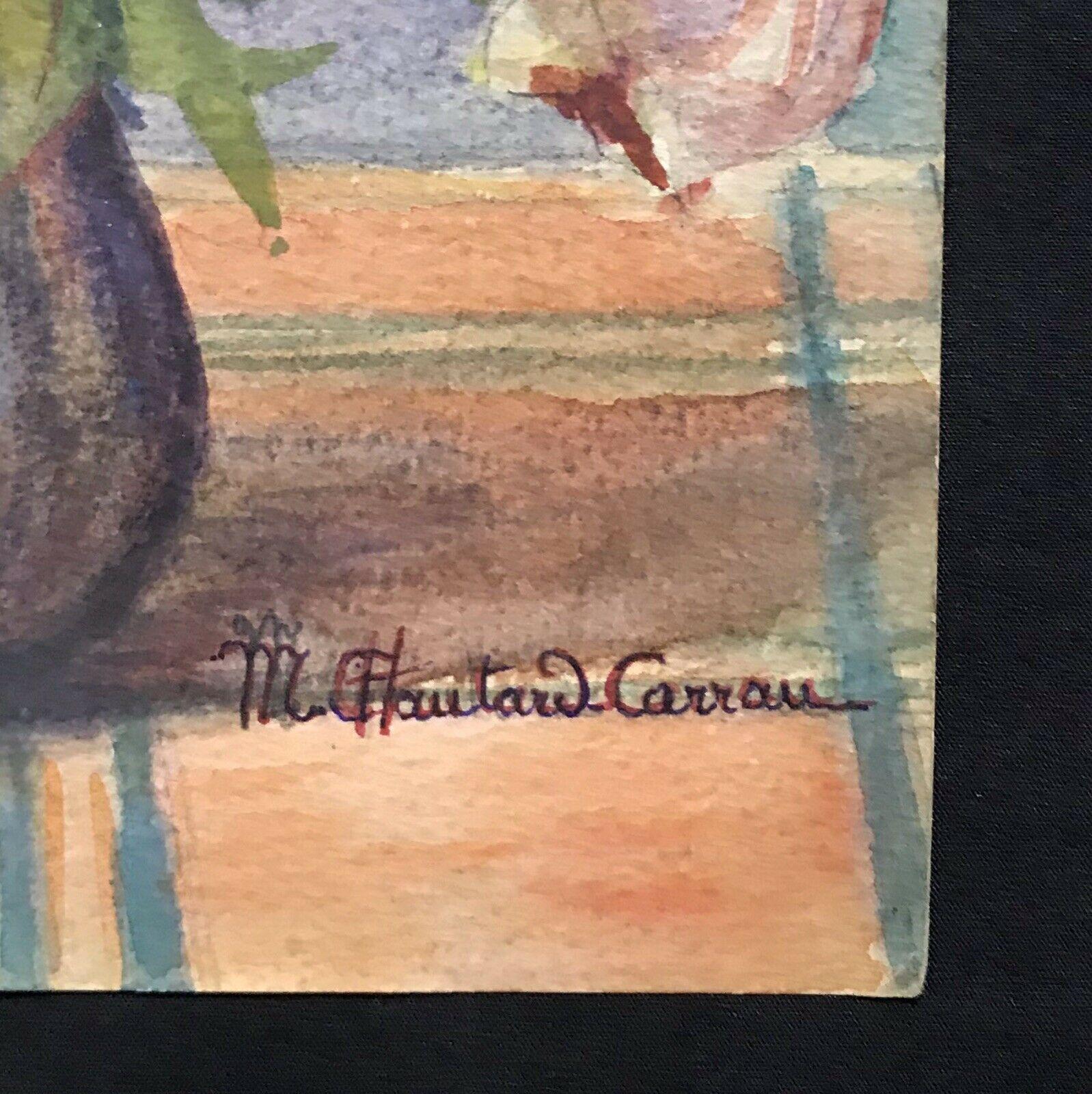 Marie Chautard-Carreau, raffinato dipinto floreale impressionista francese dei primi anni del XX secolo in vendita 6