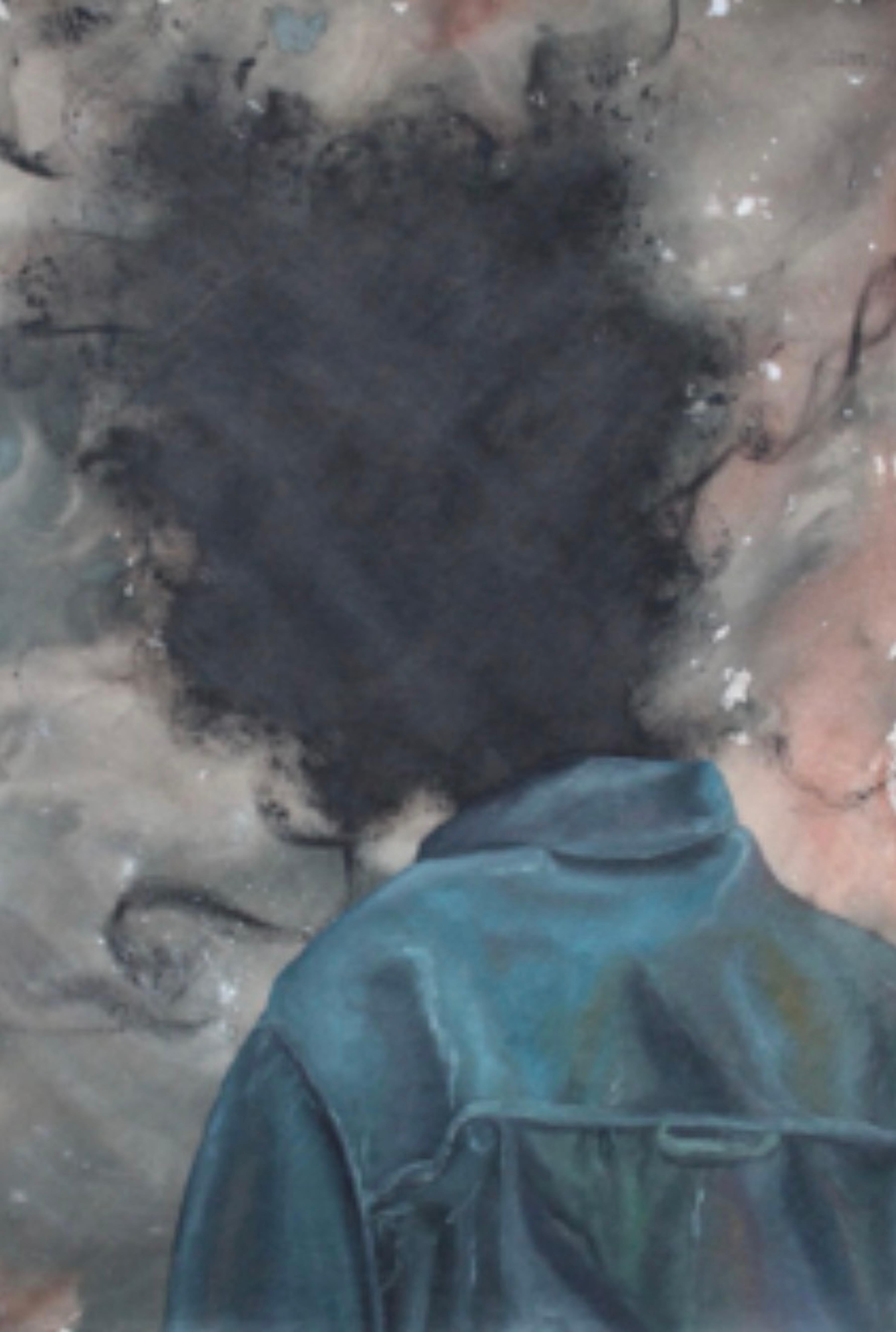 Marie-Chloé Duval  Portrait Painting – Überdenken: Ich sehe Farben und das Leben