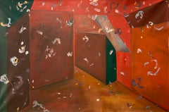 Contemporary Abstract "They Danced in the Absence of Wind" Oil on Canvas