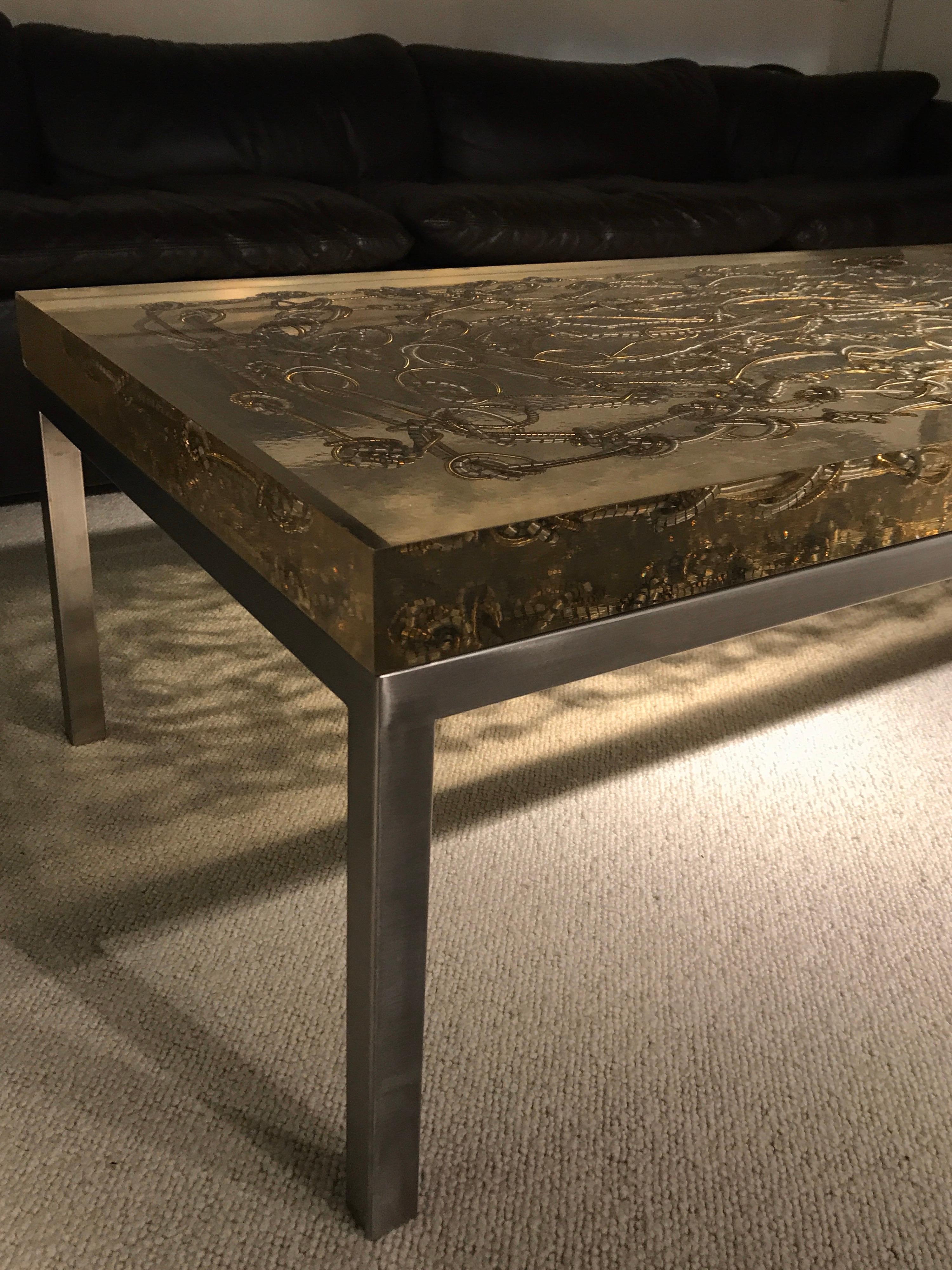 Marie Claude de Fouquieres Resin Table In Good Condition In Saint-Ouen, FR