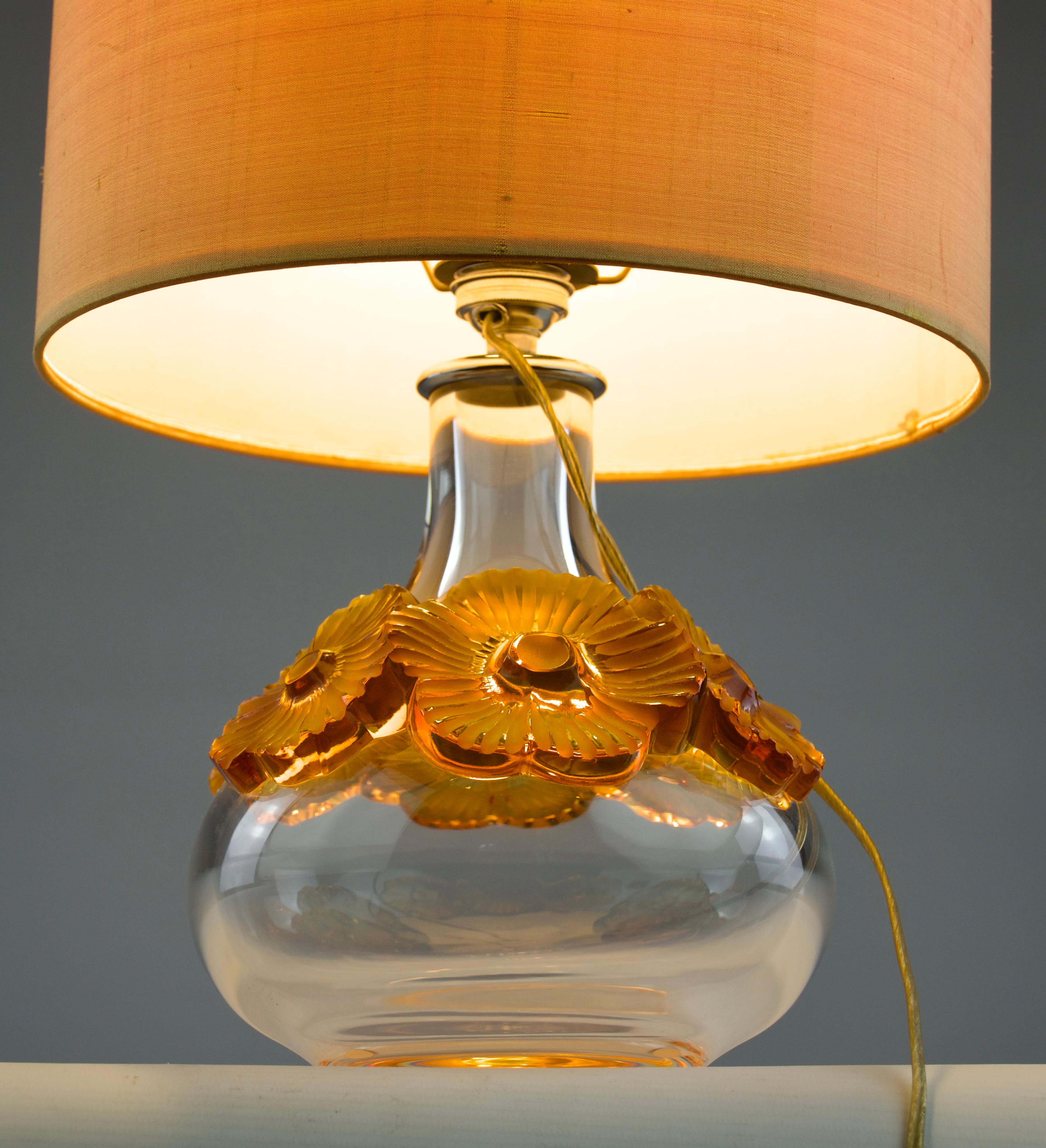 Marie-Claude Lalique für Lalique, Lampe „Atossa“, Frankreich 1970er Jahre im Zustand „Gut“ im Angebot in PARIS, FR