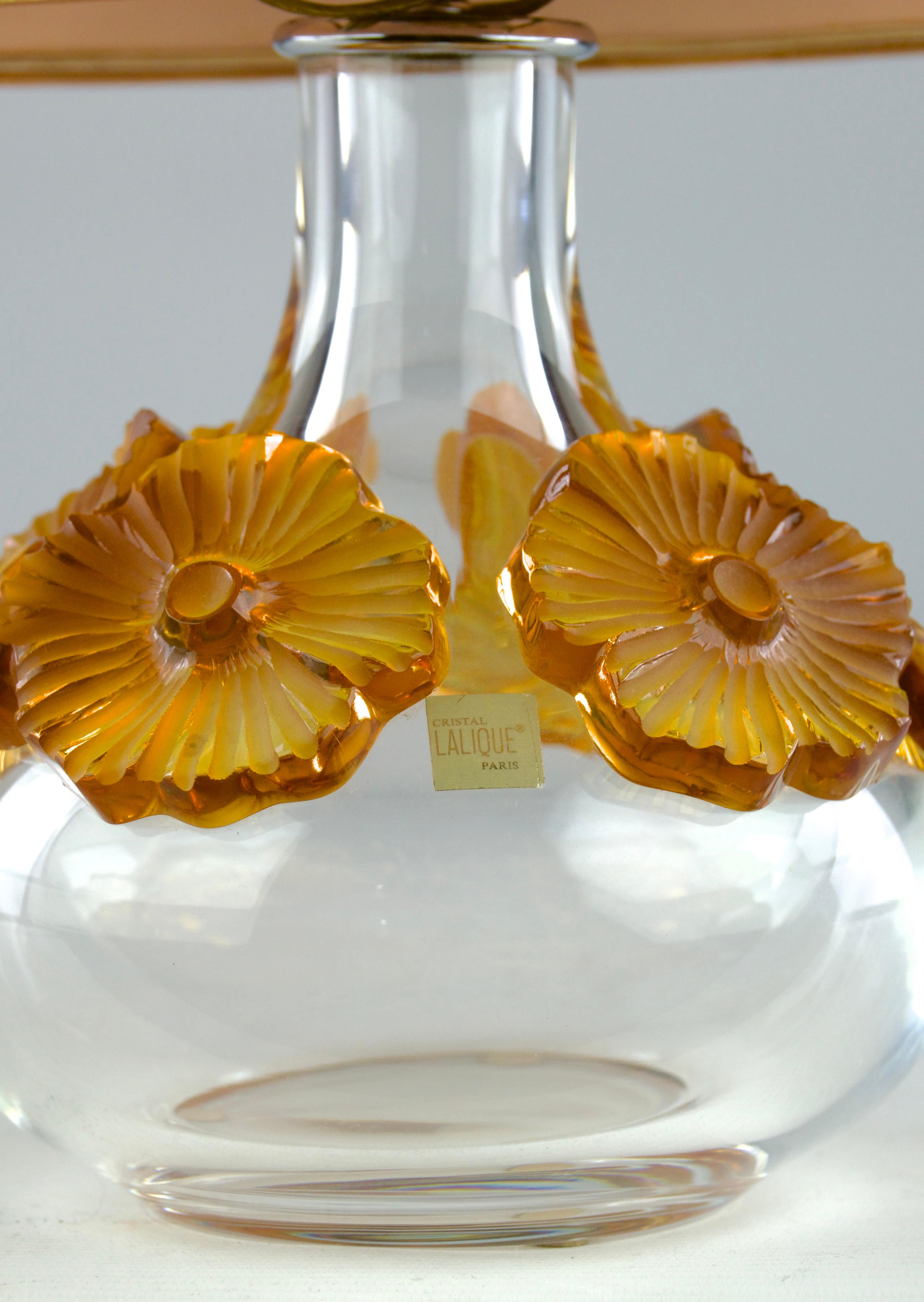 Marie-Claude Lalique für Lalique, Lampe „Atossa“, Frankreich 1970er Jahre (Kristall) im Angebot