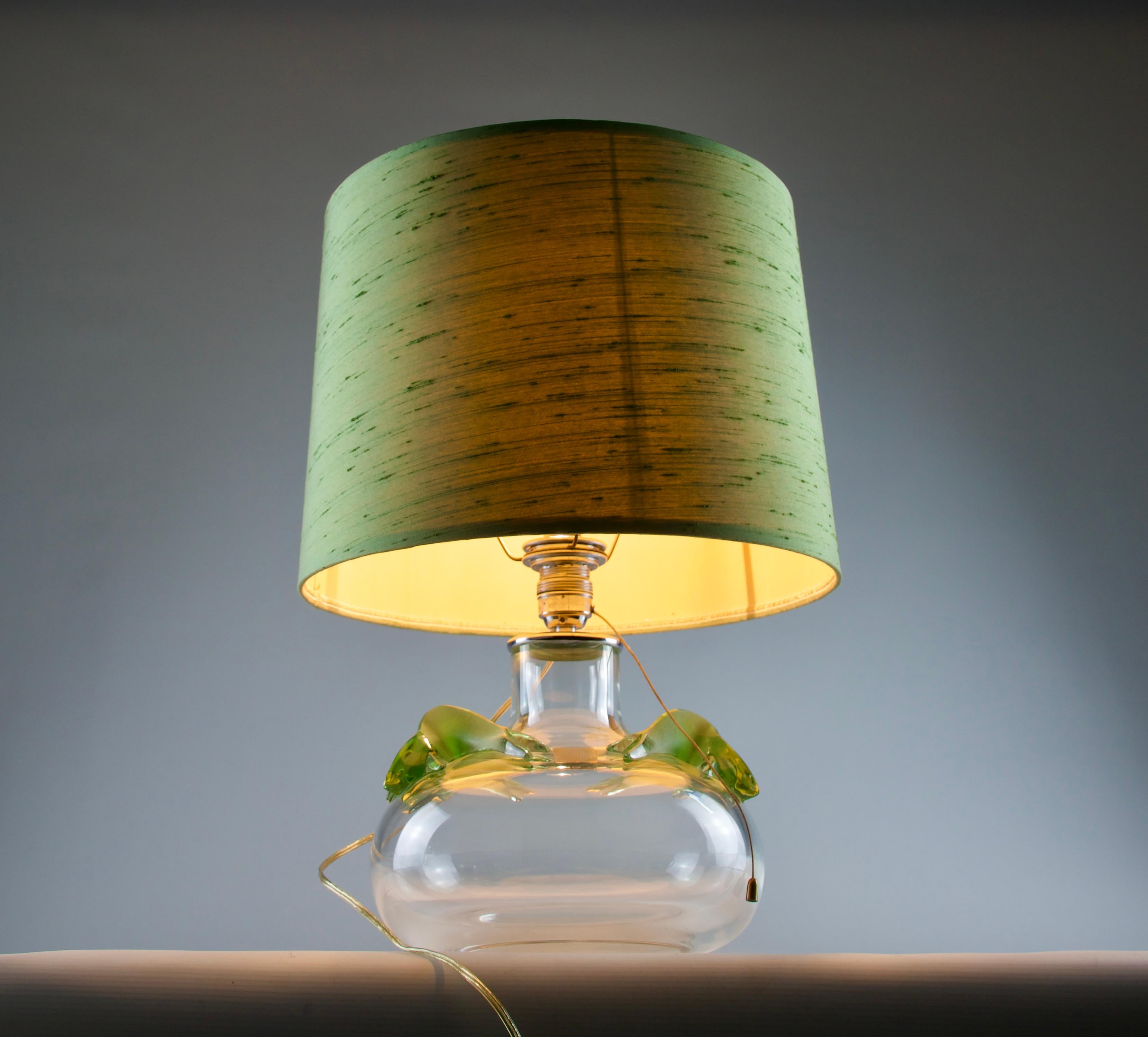 Mid-Century moderno Marie-Claude Lalique per Lalique, Lampada da tavolo 
