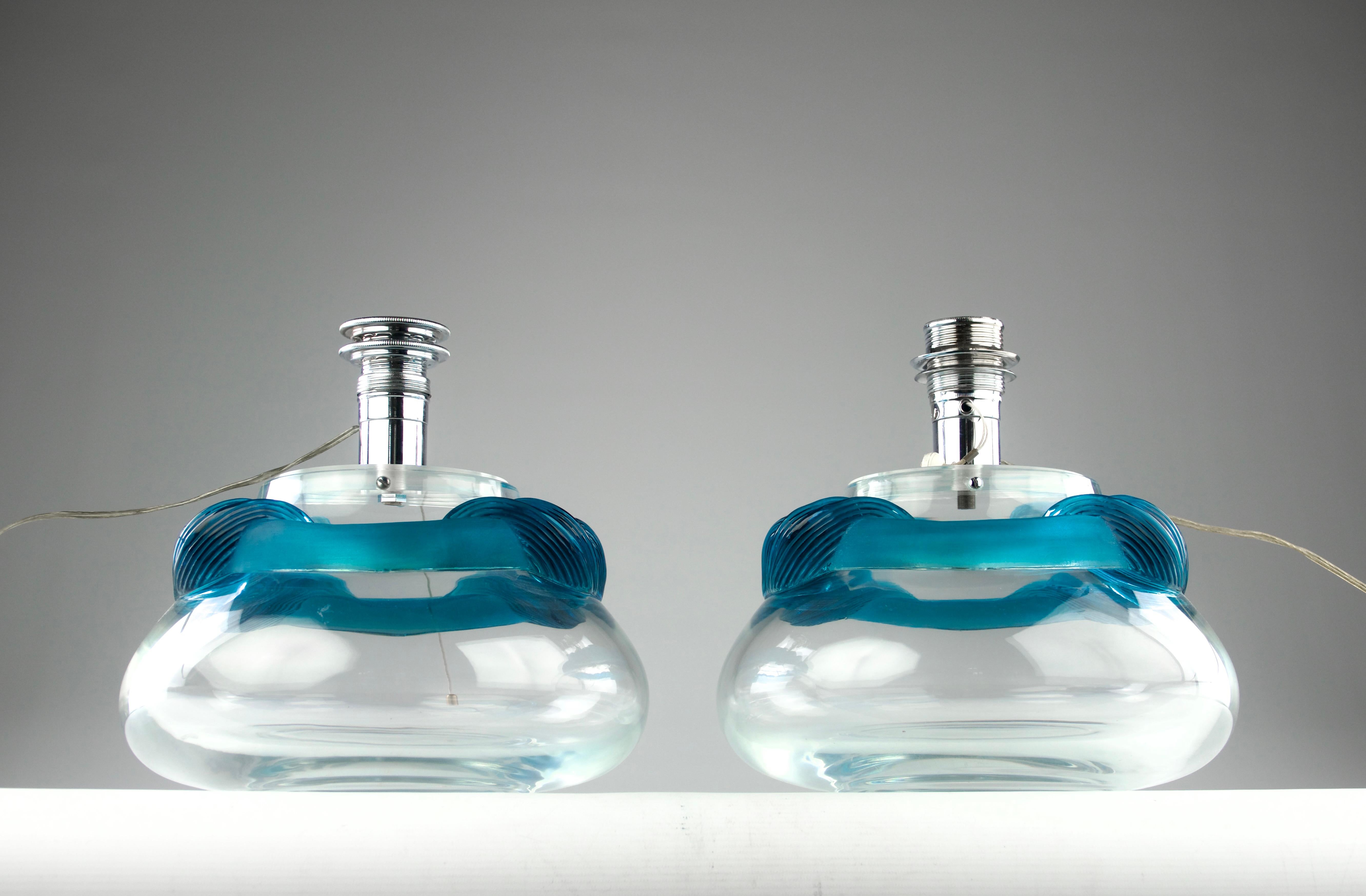 Mid-Century Modern Marie-Claude Lalique for Lalique, Two 