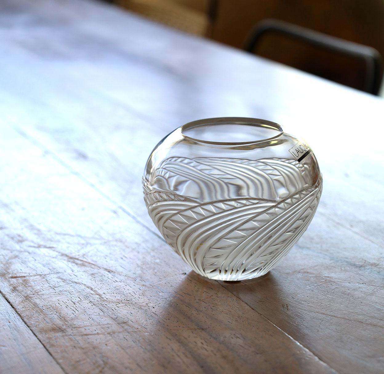 Marie-Claude Lalique „Zagora“ Art déco-Vase, Art déco (Mattiert) im Angebot