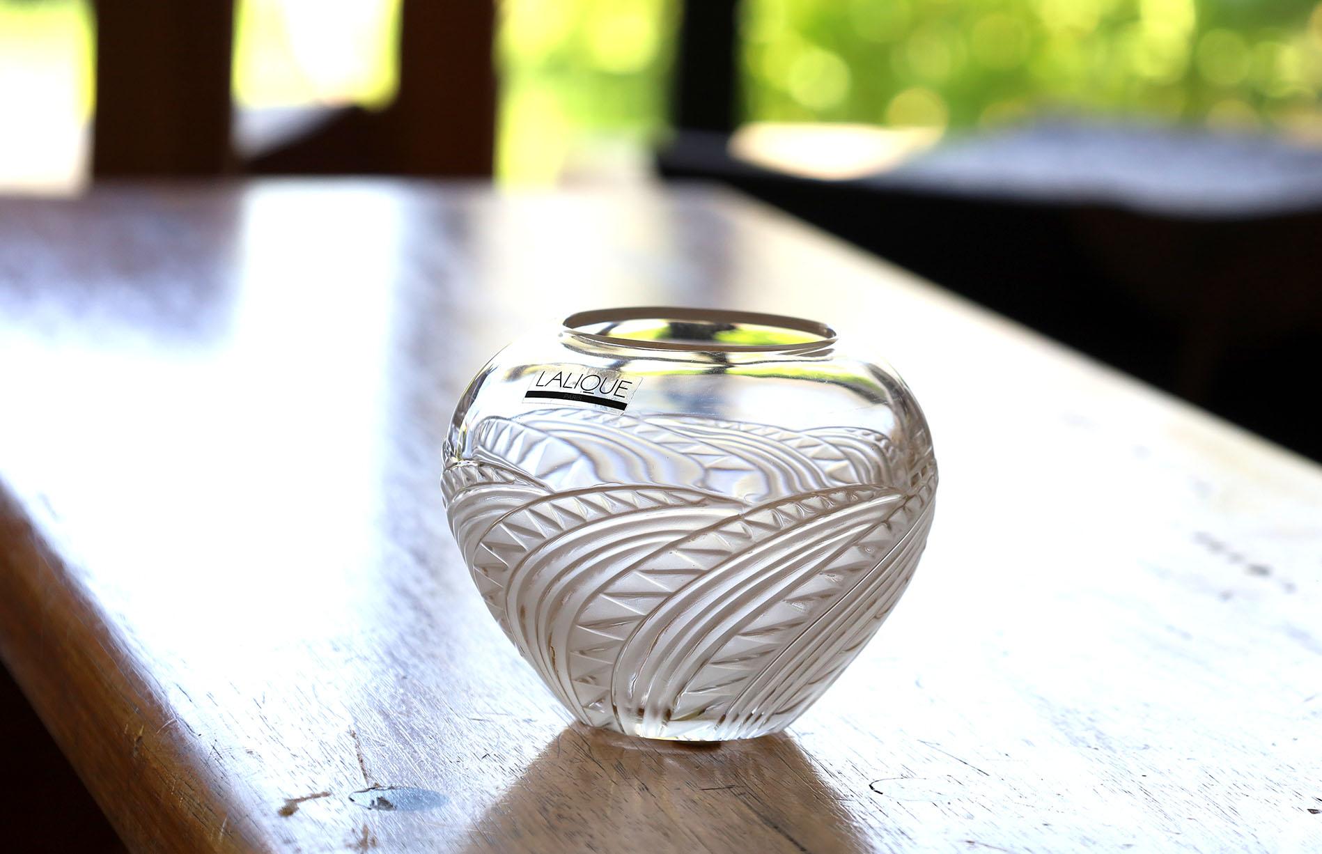 Cristal Vase Art Déco Zagora de Marie-Claude Lalique en vente