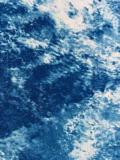 "Roiling", Contemporary, Landscape, Ocean, Blue, Cyanotype, Photograph, 2020