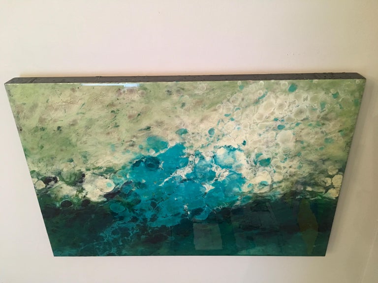 Marie Danielle Leblanc El Prat, Water, Colourful, Abstract Landscape