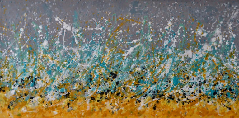 Marie Danielle Leblanc Skiu Abstract Landscape Yellow Green