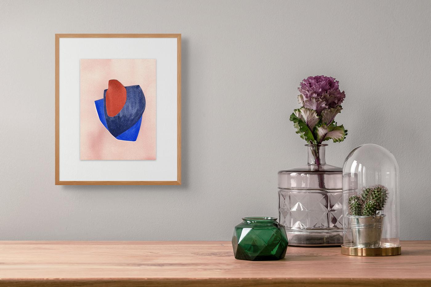 Ilot 10 (Abstract painting) - Art by Marie de Lignerolles