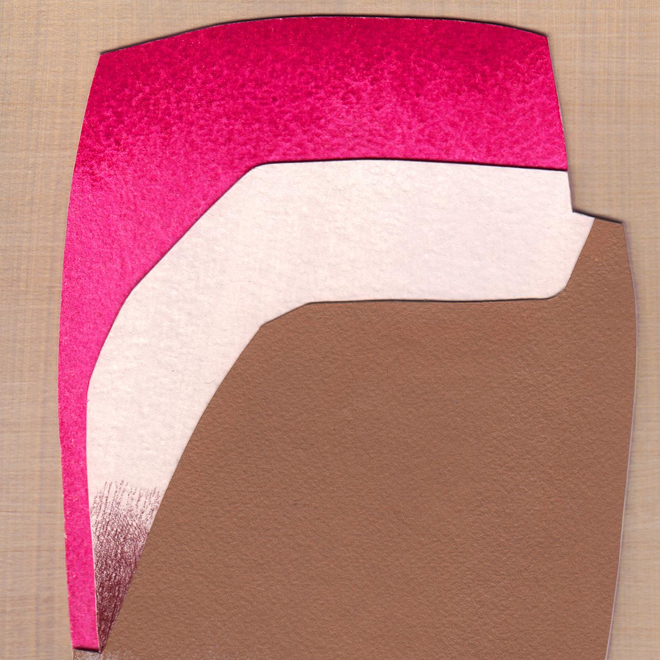 Ilot 12 (Pittura astratta) - Painting Astratto di Marie de Lignerolles