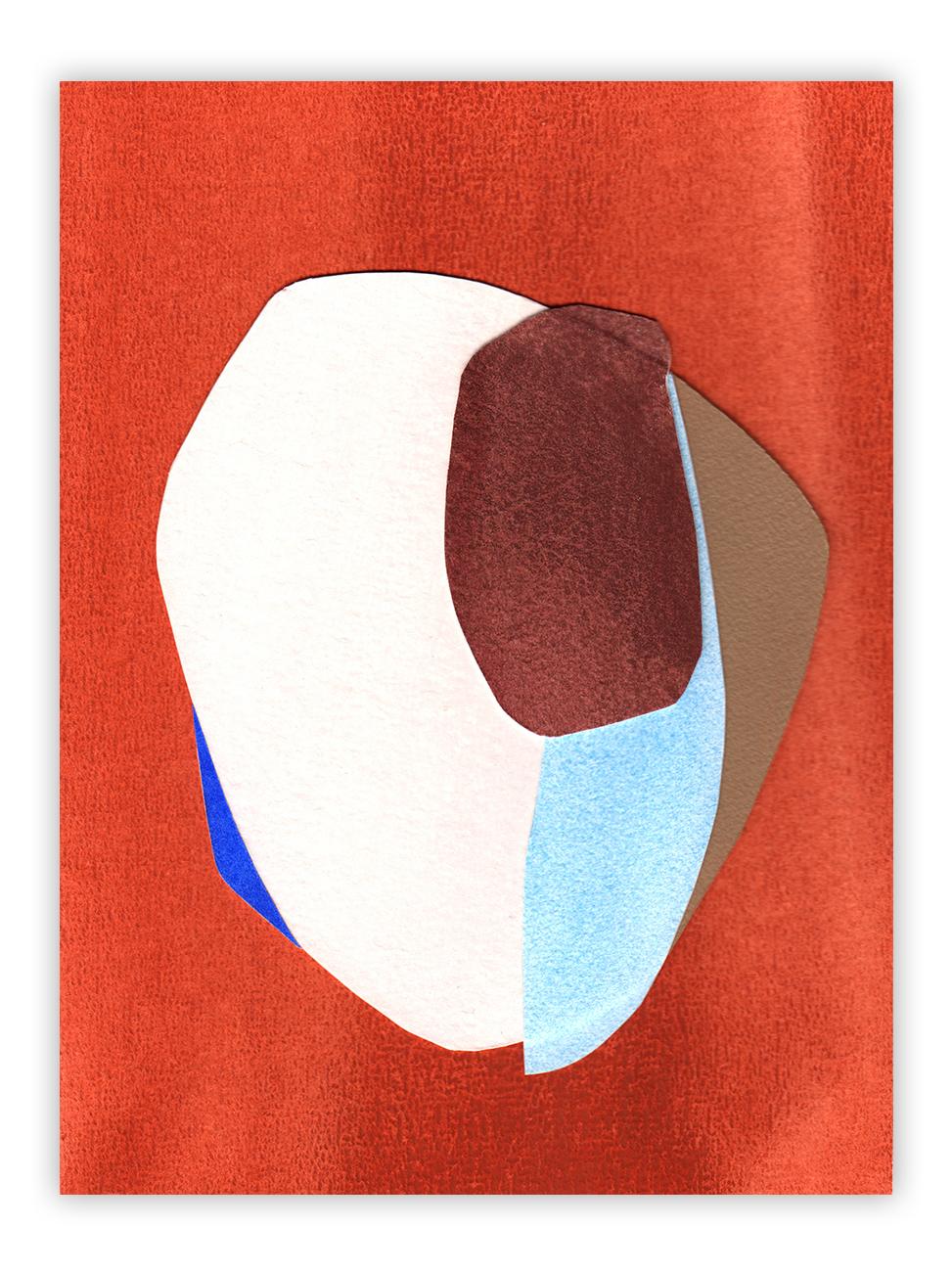 Marie de Lignerolles Abstract Painting – Ilot 8 (Abstrakte Malerei)