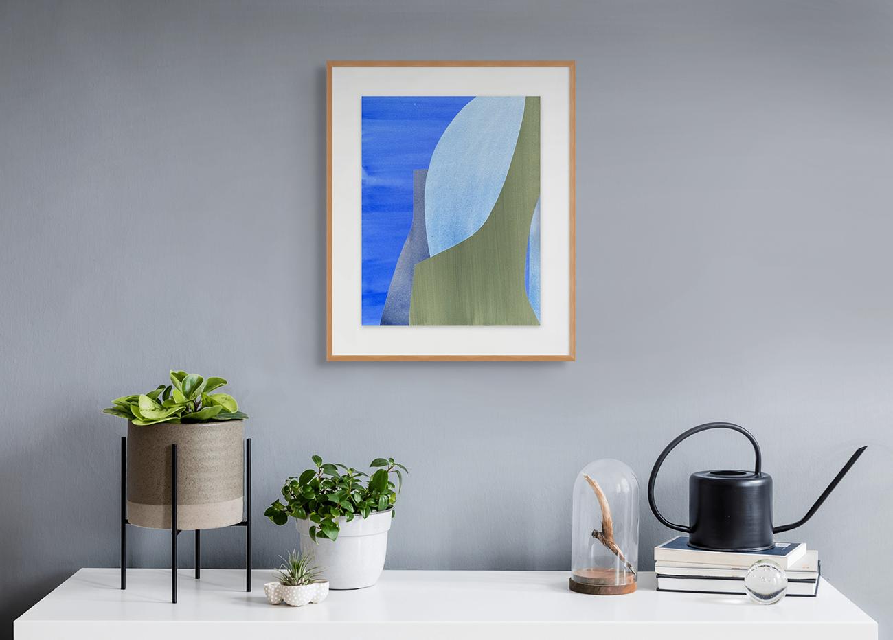 Jardin Sur L'eau (Pittura astratta) - Painting di Marie de Lignerolles