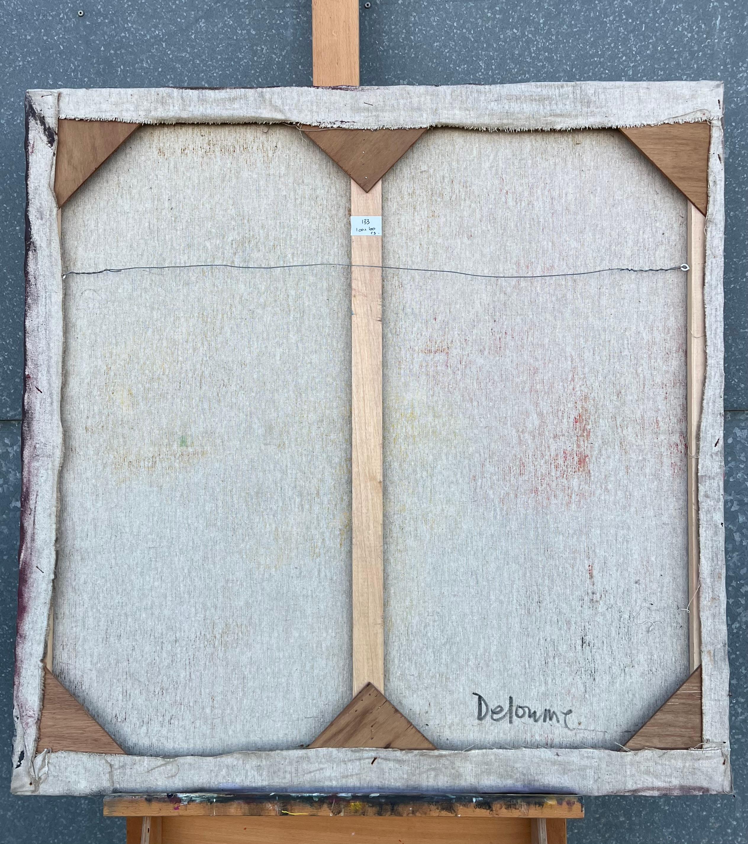 Pintura francesa del expresionismo abstracto del siglo XX Figura en tonos suaves en venta 3