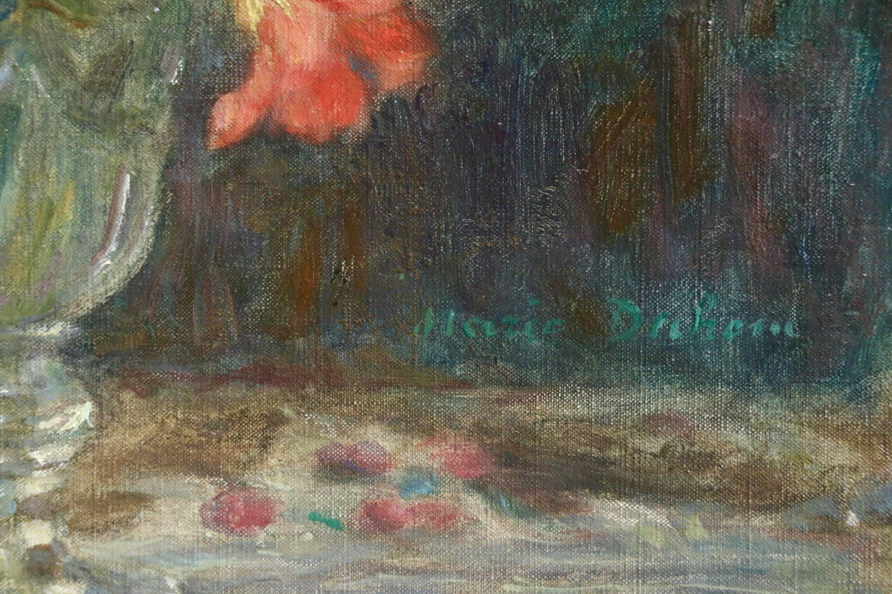 Capucines - Impressionist Painting by Marie Duhem