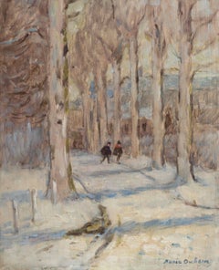 Figures on a Road in Winter