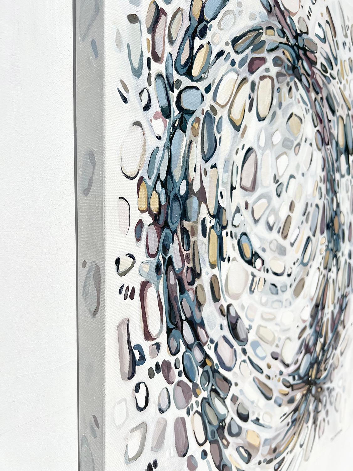 Grappoli, Pittura astratta - Painting di Marie-Eve Champagne