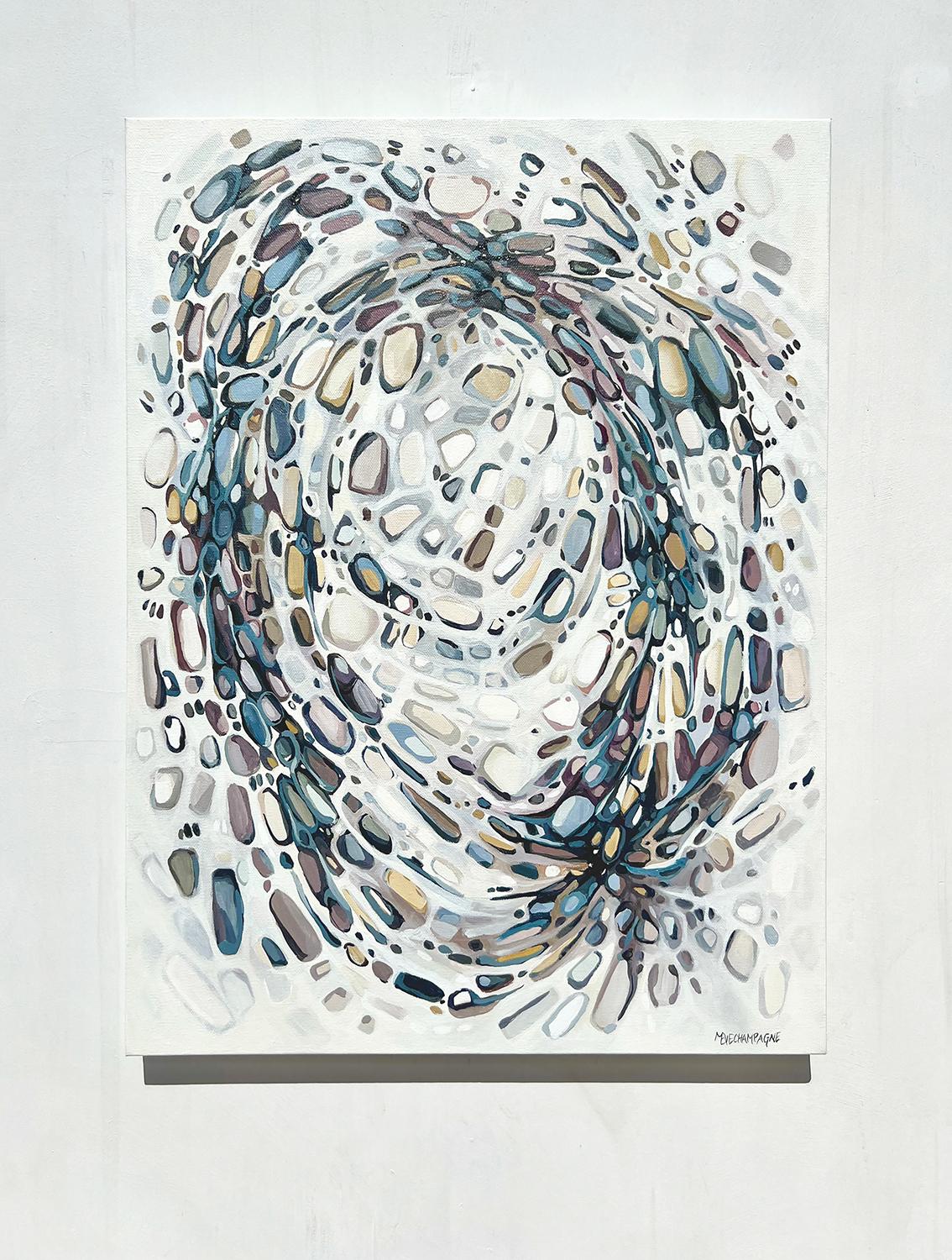 Grappoli, Pittura astratta - Painting Astratto di Marie-Eve Champagne