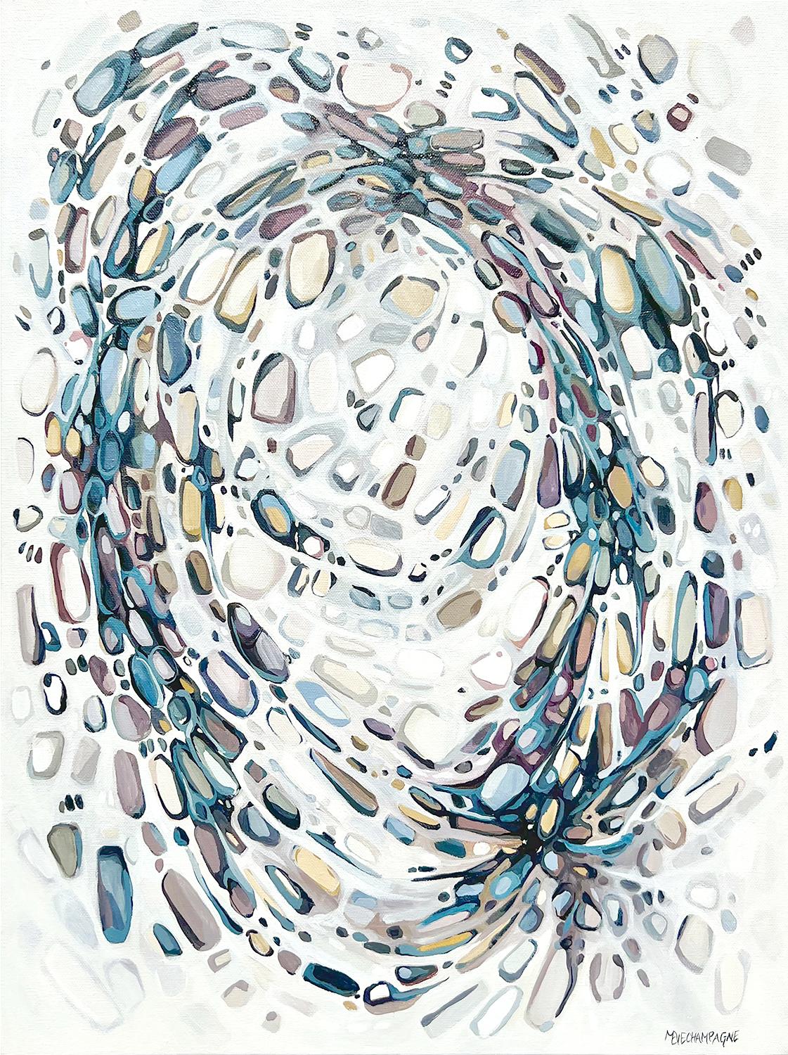 Abstract Painting di Marie-Eve Champagne - Grappoli, Pittura astratta