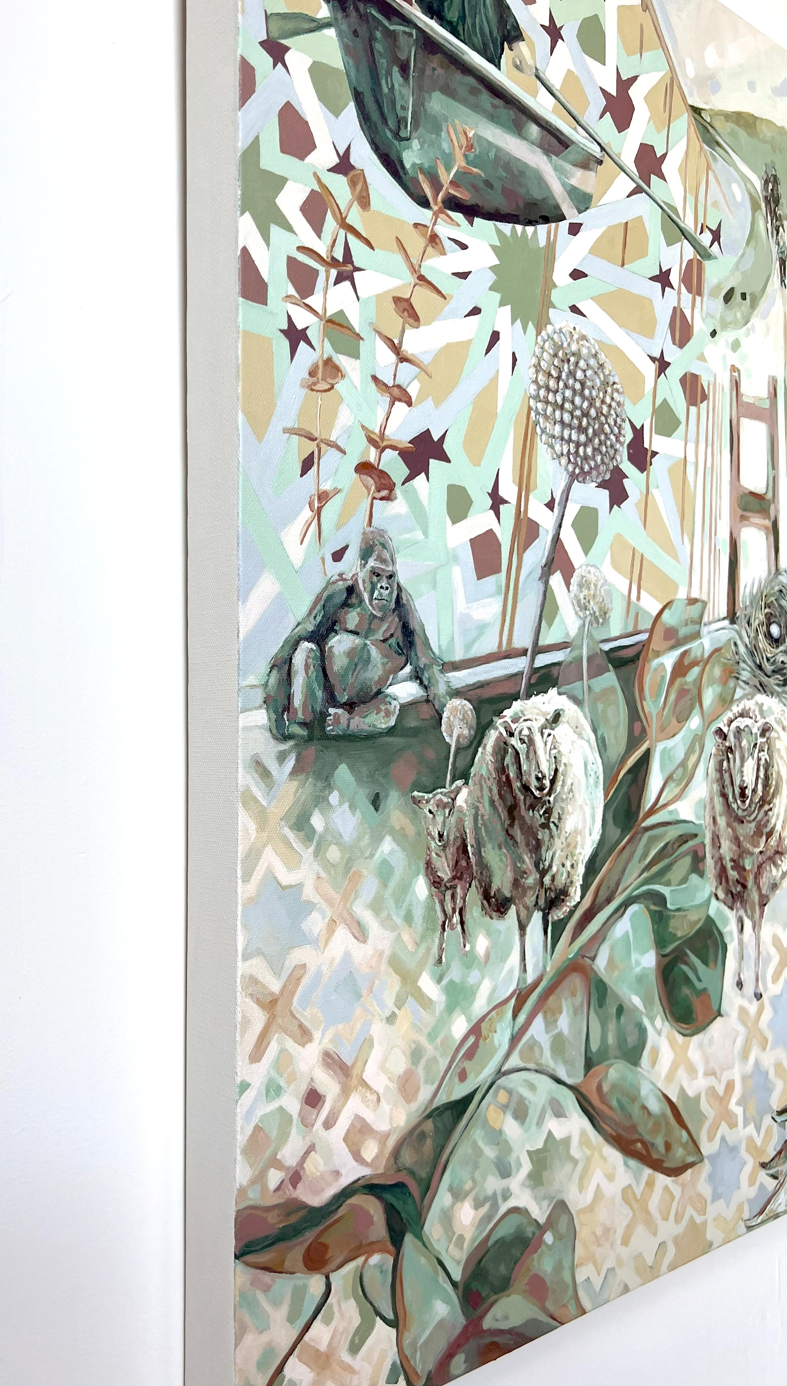 Komfort in Motiven, Original-Gemälde (Surrealismus), Art, von Marie-Eve Champagne