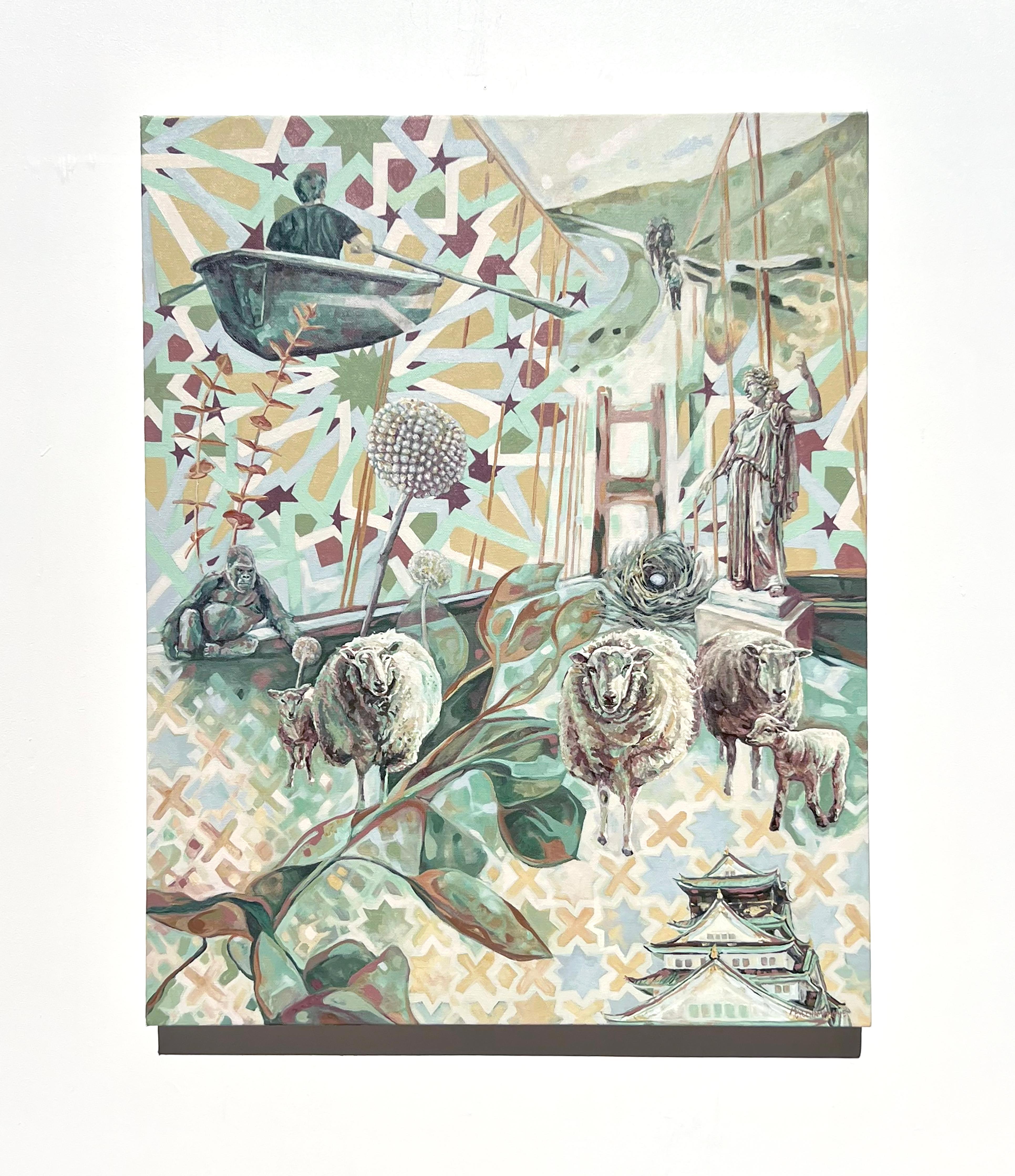 <p>Kommentare der Künstlerin<br>Die Künstlerin Marie-Eve Champagne kombiniert in diesem Werk Collage- und surrealistische Techniken und nutzt sorgfältig ausgewählte Bilder, um die Neugier auf unsere konstruierten Erzählungen zu wecken.