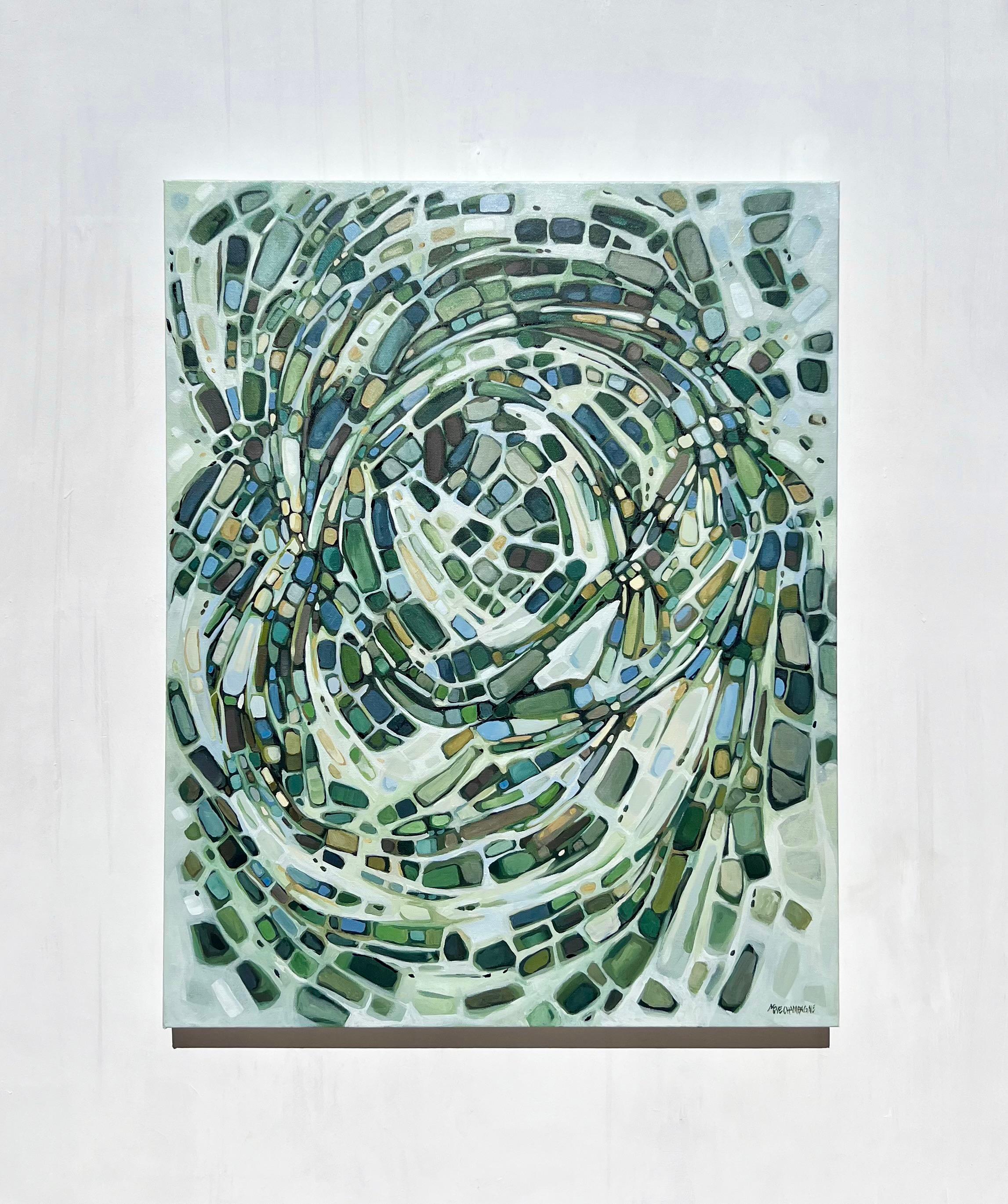 Into the Deep, Pittura astratta - Painting Astratto di Marie-Eve Champagne