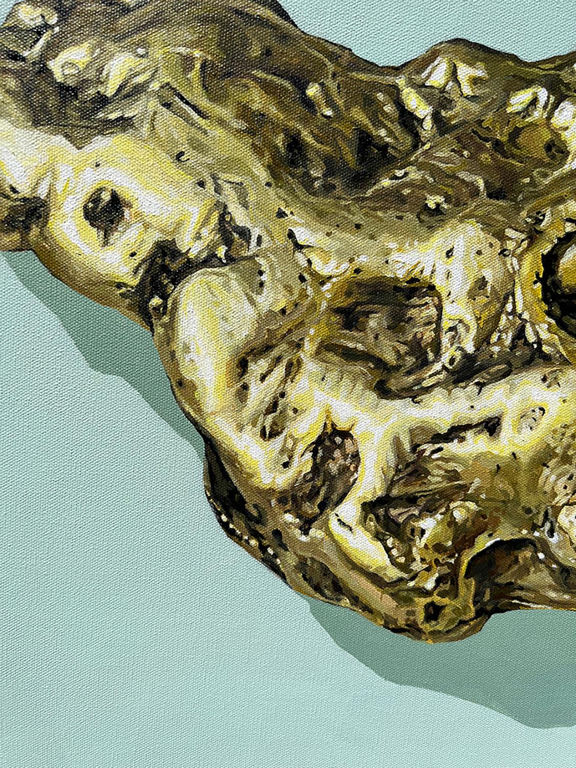Di rocce e colori - B, Pittura originale - Still-Life Painting Verde di Marie-Eve Champagne