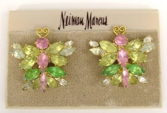 Marie Ferra Pastel Butterfly Earrings Never Worn 1990s
