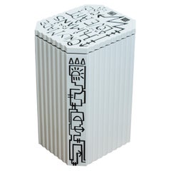 Marie Field White Resin Totem by Jérôme Bugara