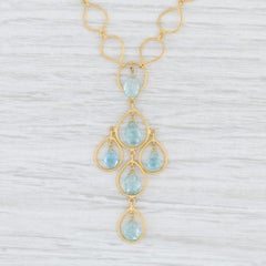 Marie-Hélène de Taillac Collier Briolette en or jaune 18 carats 22 carats 18 pouces