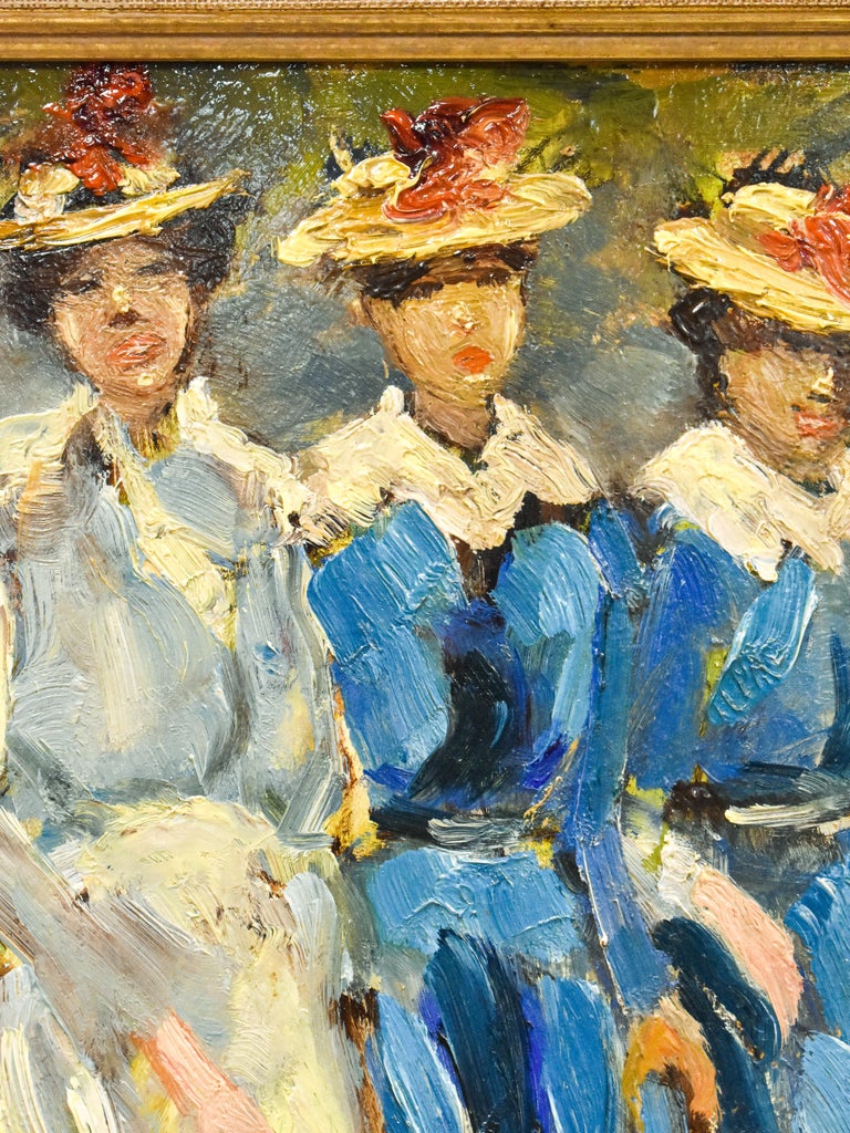 Three Madame with Her Hat - Marie Henri Mackenzie - 1910 For Sale 4