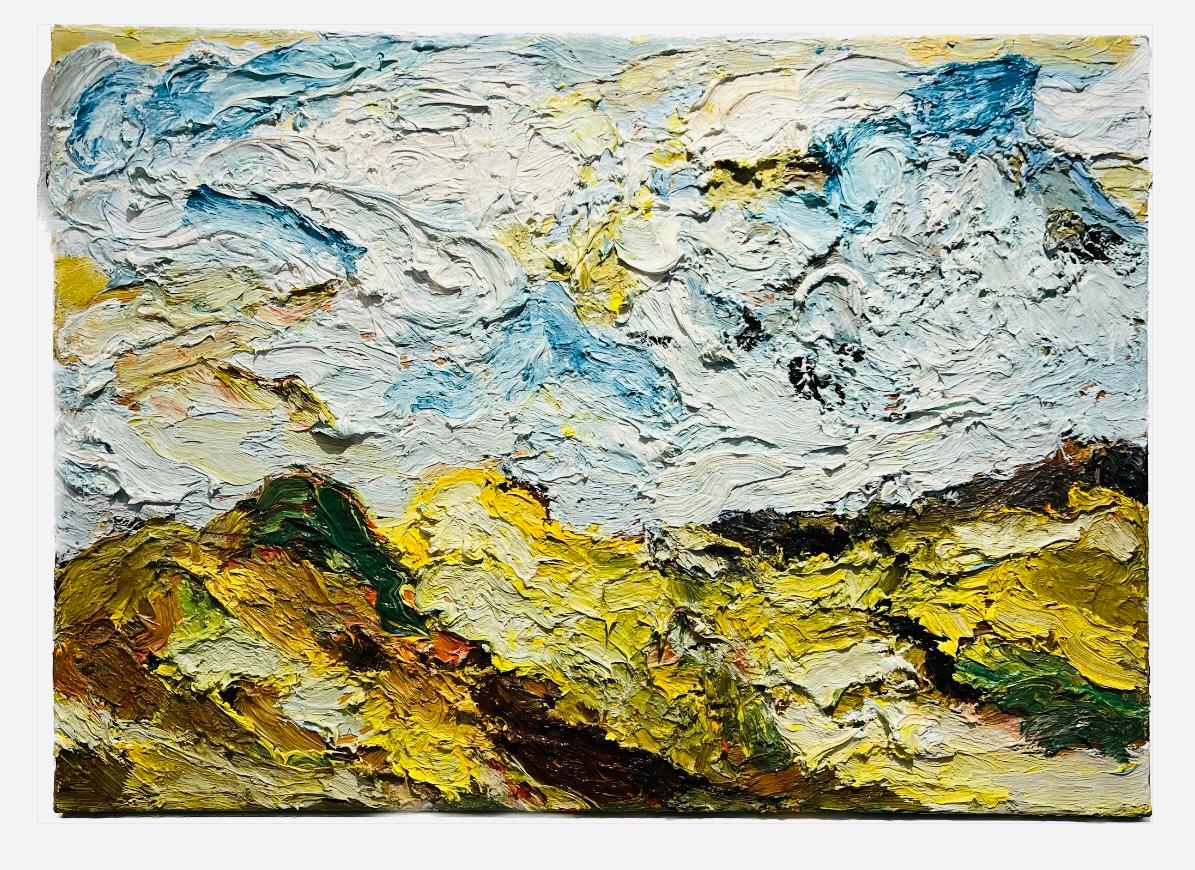 Marie José Robben Landscape Painting - Landsheerlijkheid Landscape Oil Painting on Canvas Beach Sea Nature In Stock