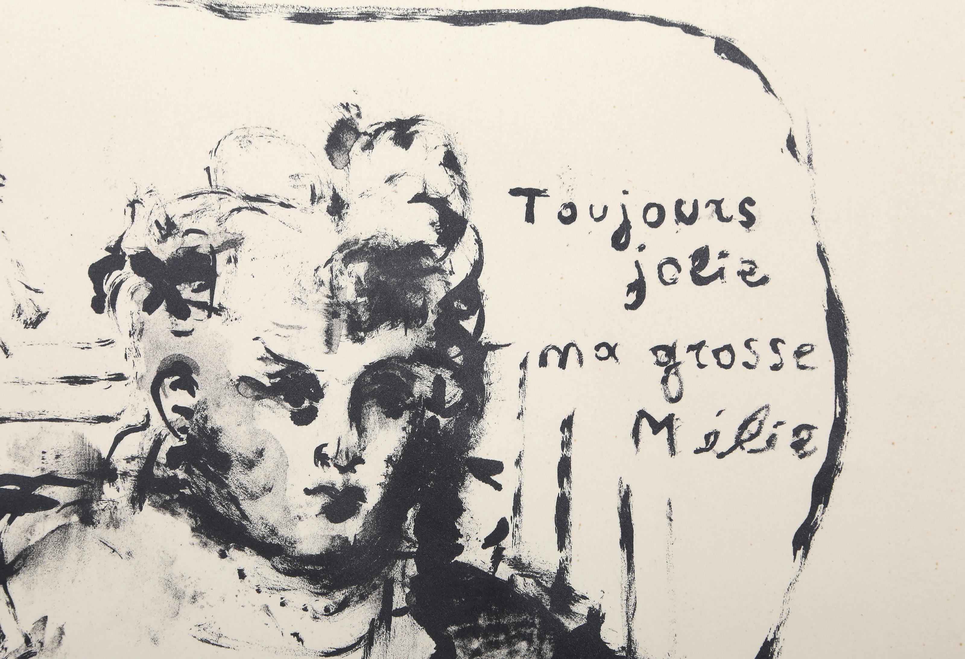 La Grosse Melie, litografia di Marie-Laure De Noailles firmata da Marie-Laure. in vendita 1