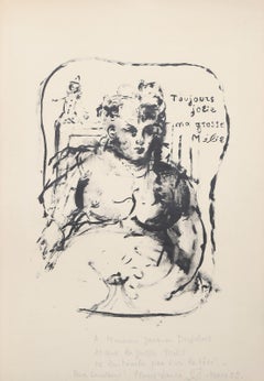 La Grosse Melie, litografia di Marie-Laure De Noailles firmata da Marie-Laure.