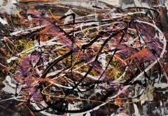 "JE VOUS ATTENDAIS"   Pollock style
