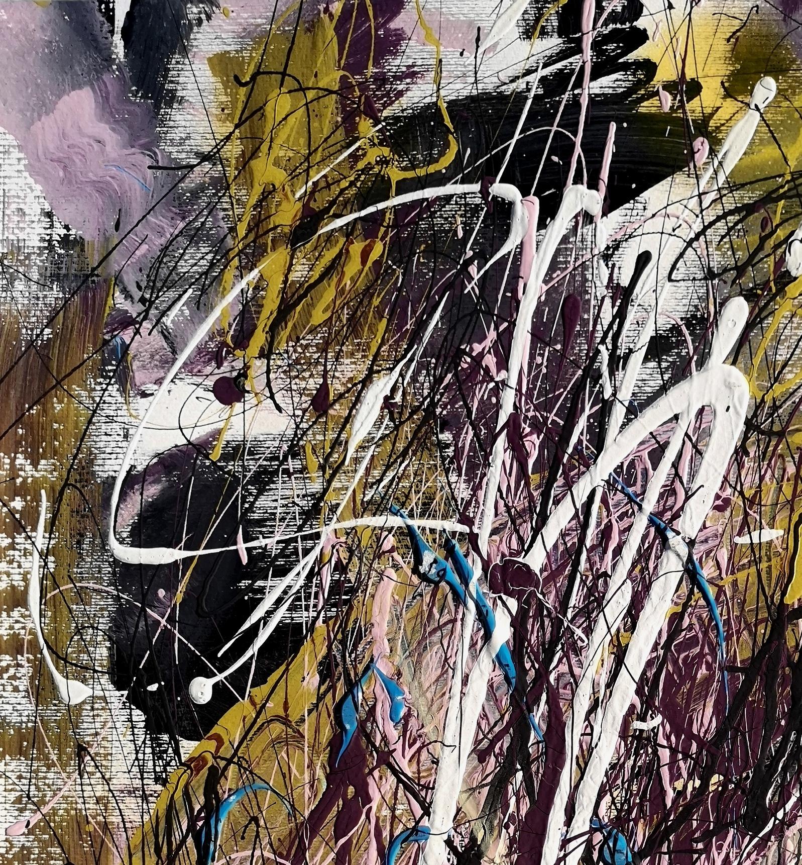 « LA ROUE DU KARMA »   Le style Pollock - Painting de Marie-Laure Romanet Prin company