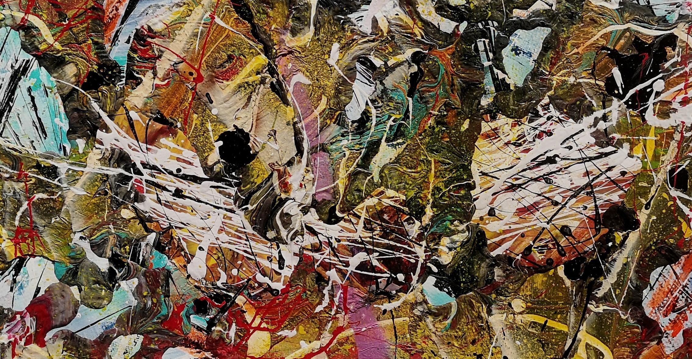 „L''APPEL DU COEUR“  Pollock-Stil im Angebot 1