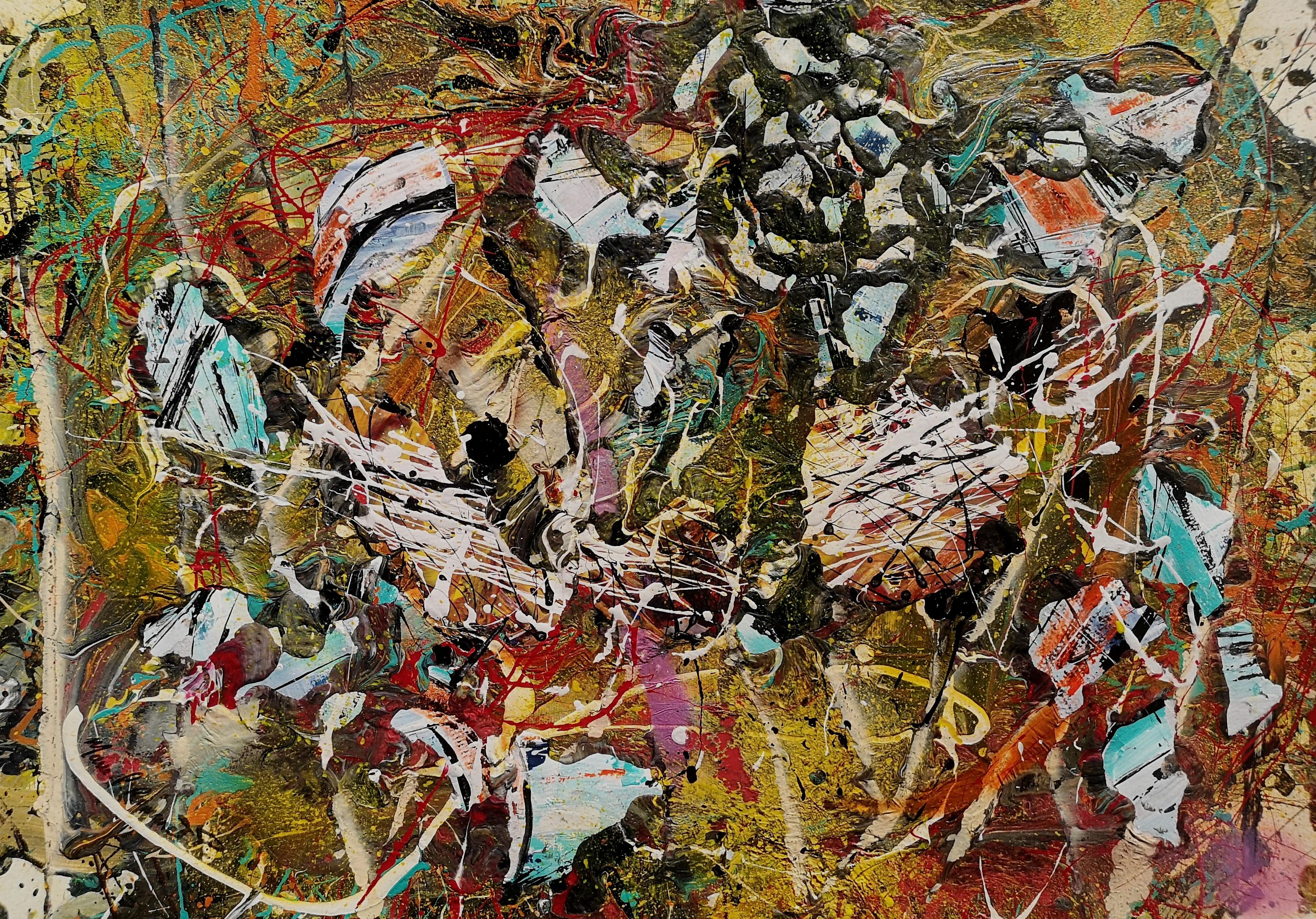 "L'APPEL DU COEUR"  Pollock style