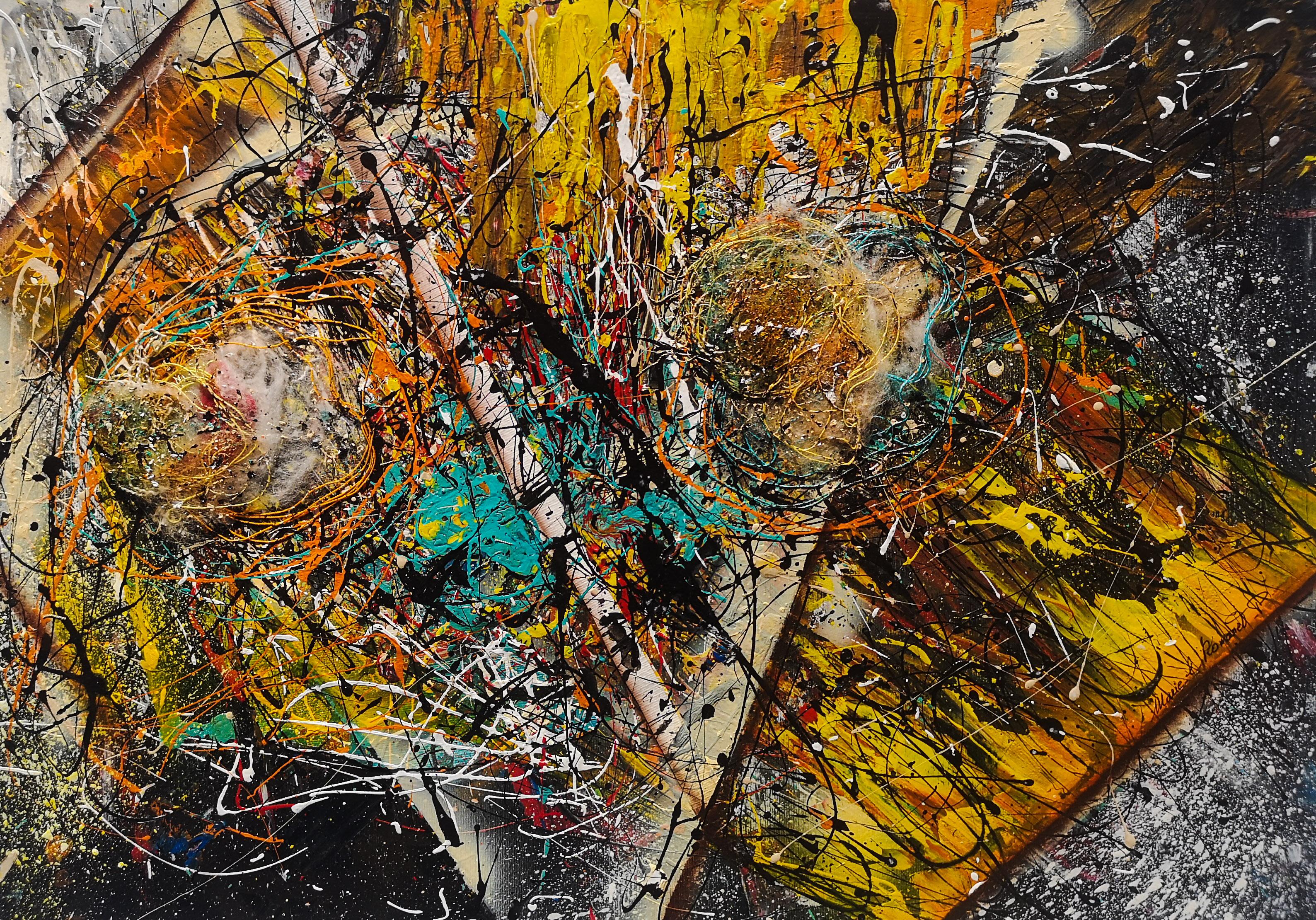 "THE STRUGGLE WE ARE INTODAY IS GIVING US STRENGTH WE NEED ..."  Pollock style