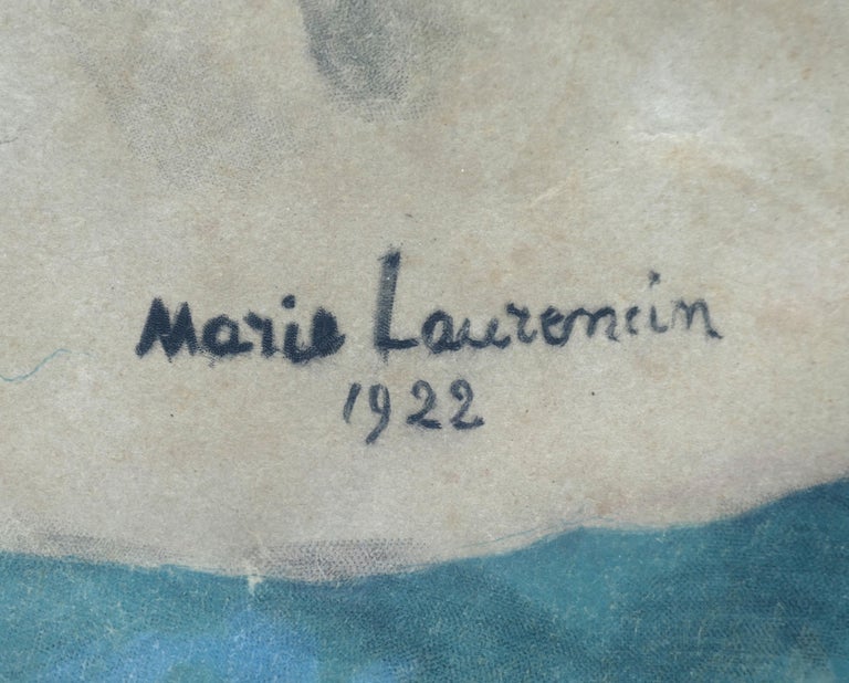 Marie Laurencin Abstract Watercolor on Paper, 1922 For Sale 3