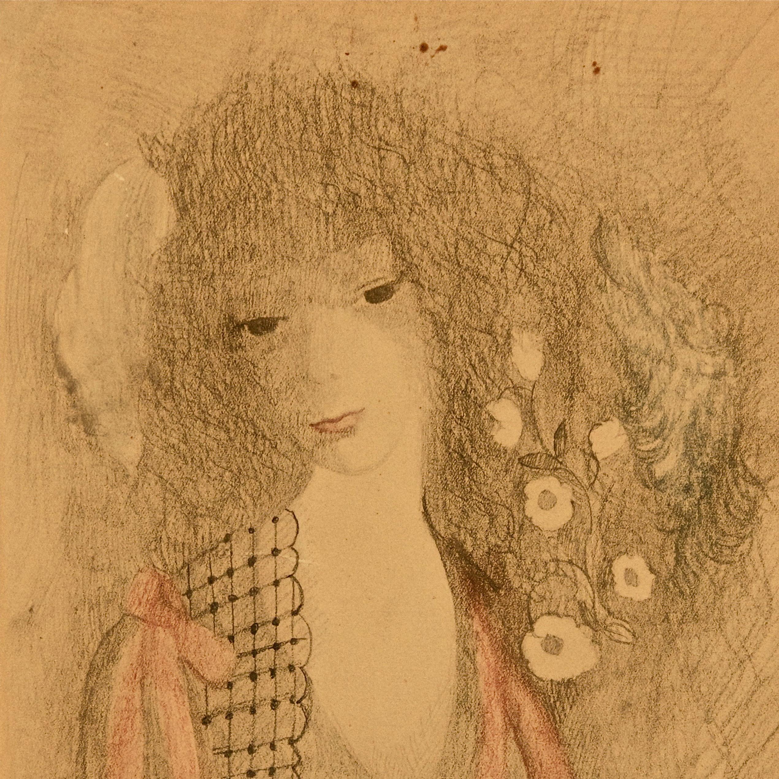 Original china ink, pencil and pastel on paper by Marie Laurencin. Signed lower right.
The work comes from an important european private collection and was bought directly from the artist.
Very good conditions.