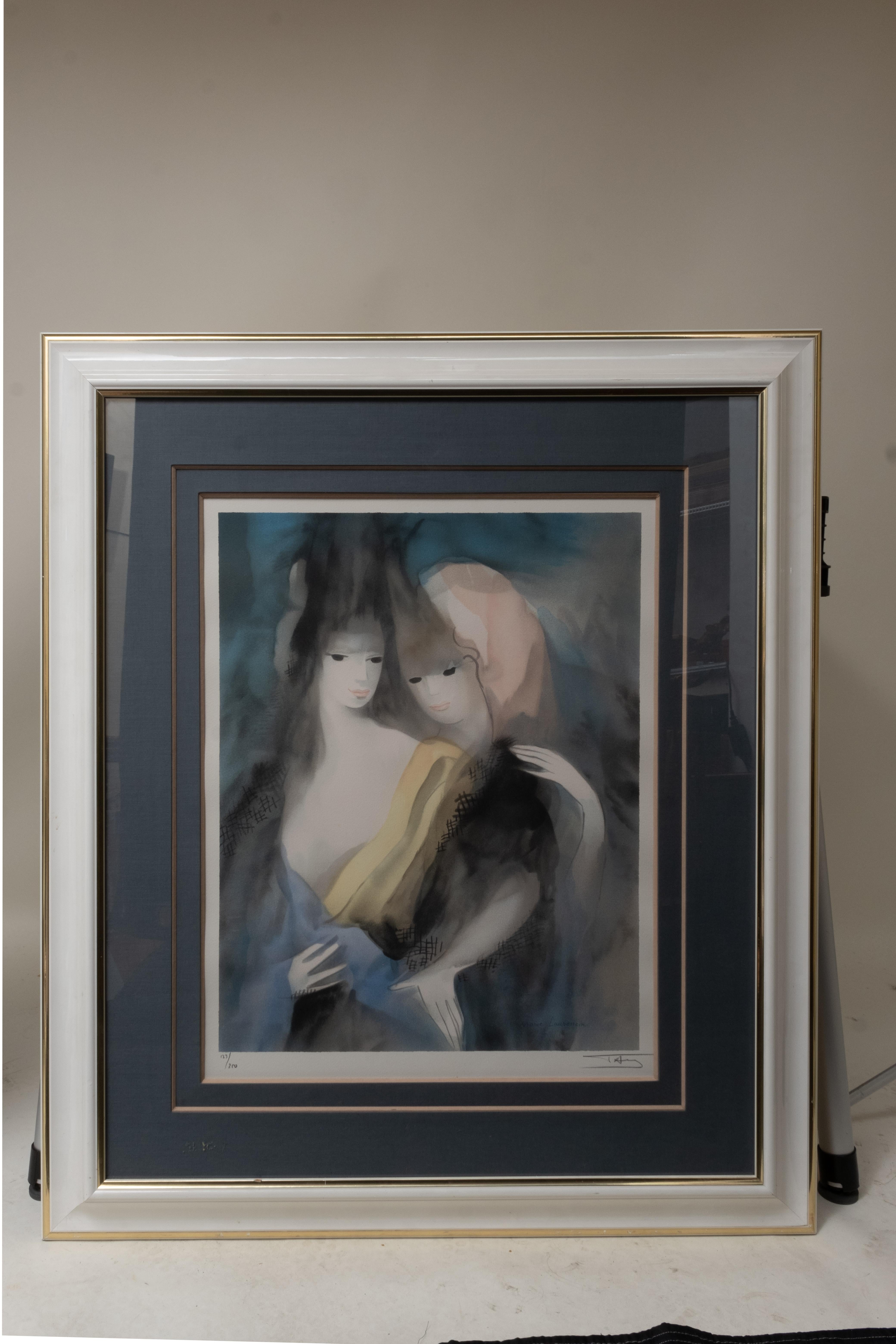 French Marie Laurencin Pencil Signed Large Folio Limited Edition Lithograph 
