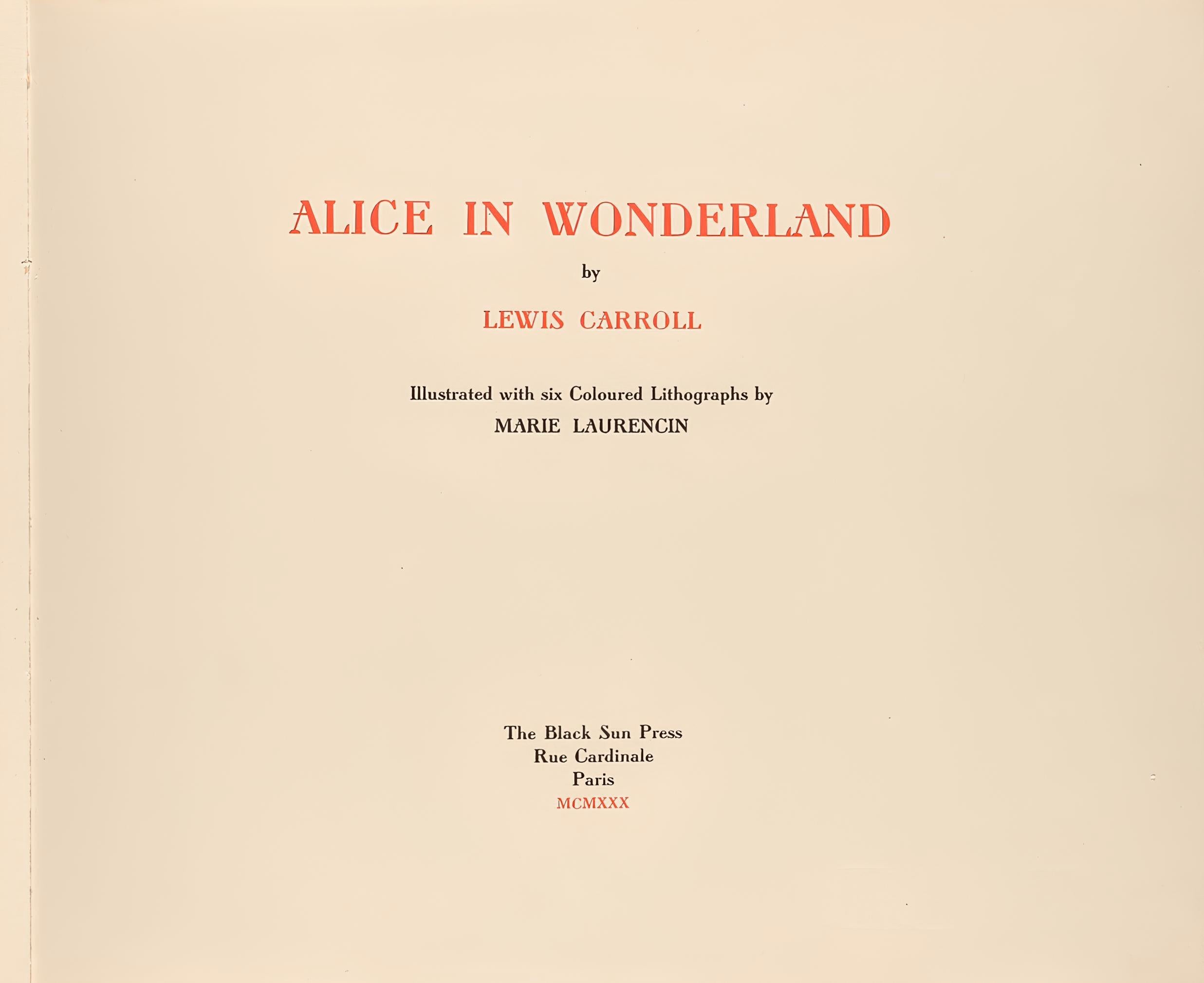 Composición, Las aventuras de Alicia en el país de las maravillas, Marie Laurencin en venta 5