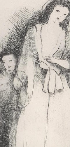 Marie Laurencin, Young Woman and Her Son, from Antares, 1944
