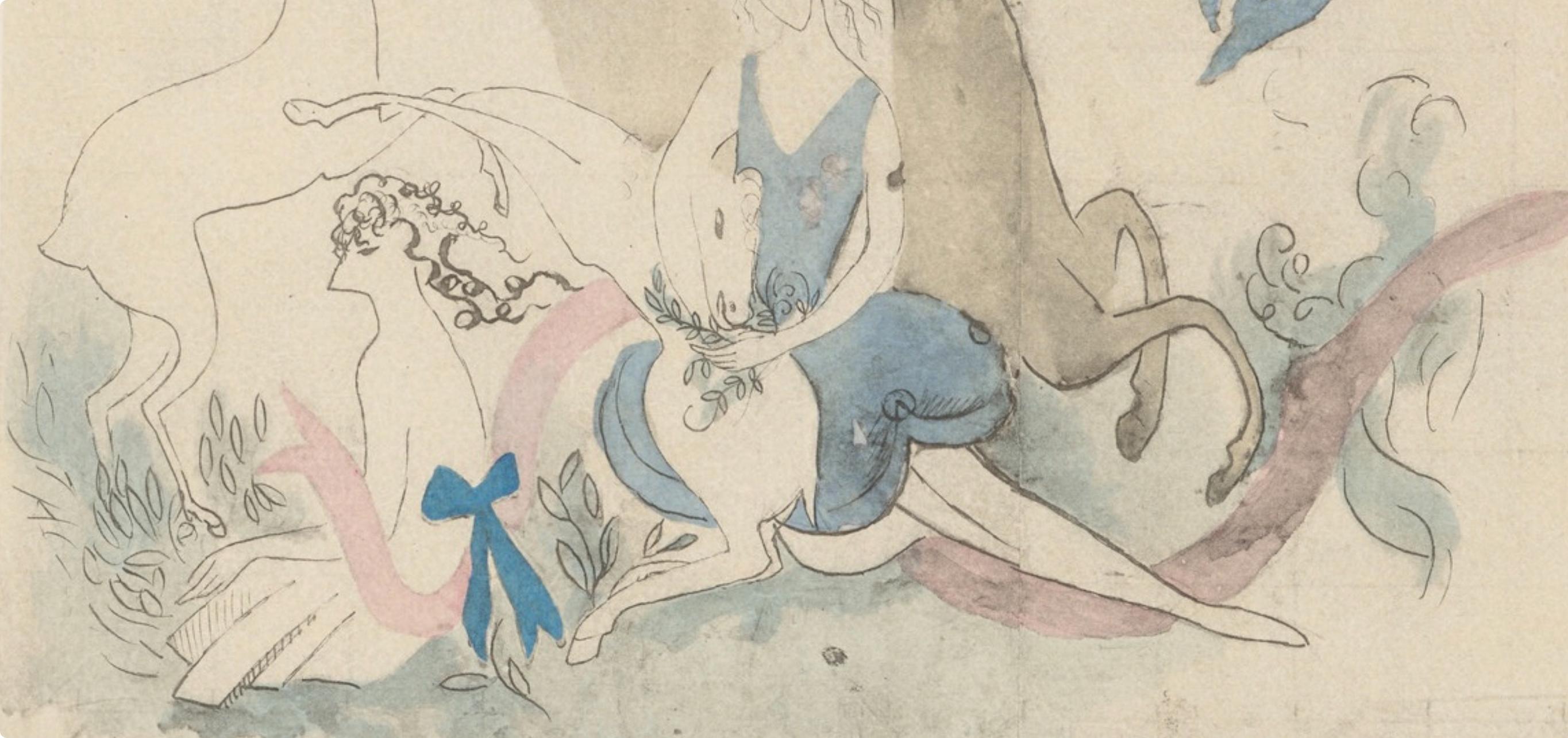 Composizione, Les Biches, Marie Laurencin in vendita 2