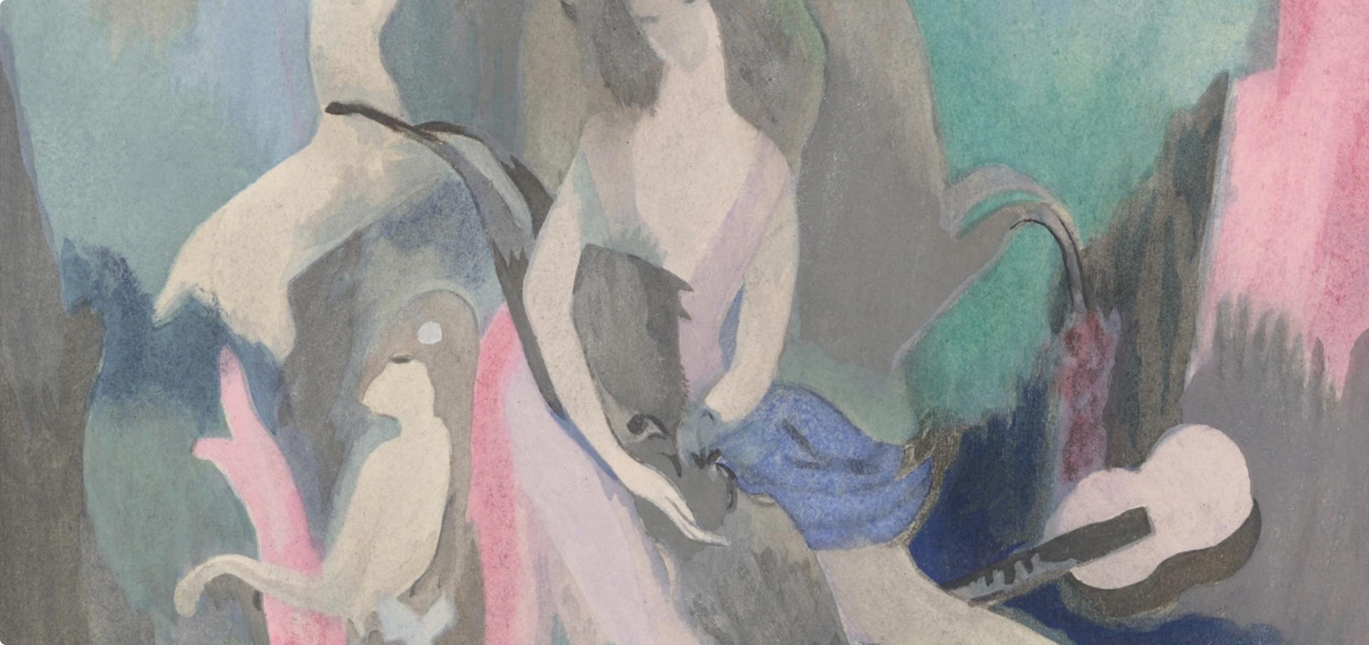 Composición, Les Biches, Marie Laurencin en venta 2