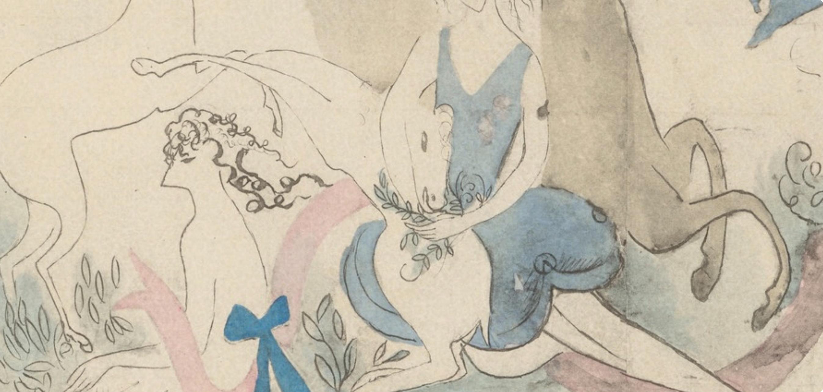 Composizione, Les Biches, Marie Laurencin in vendita 3